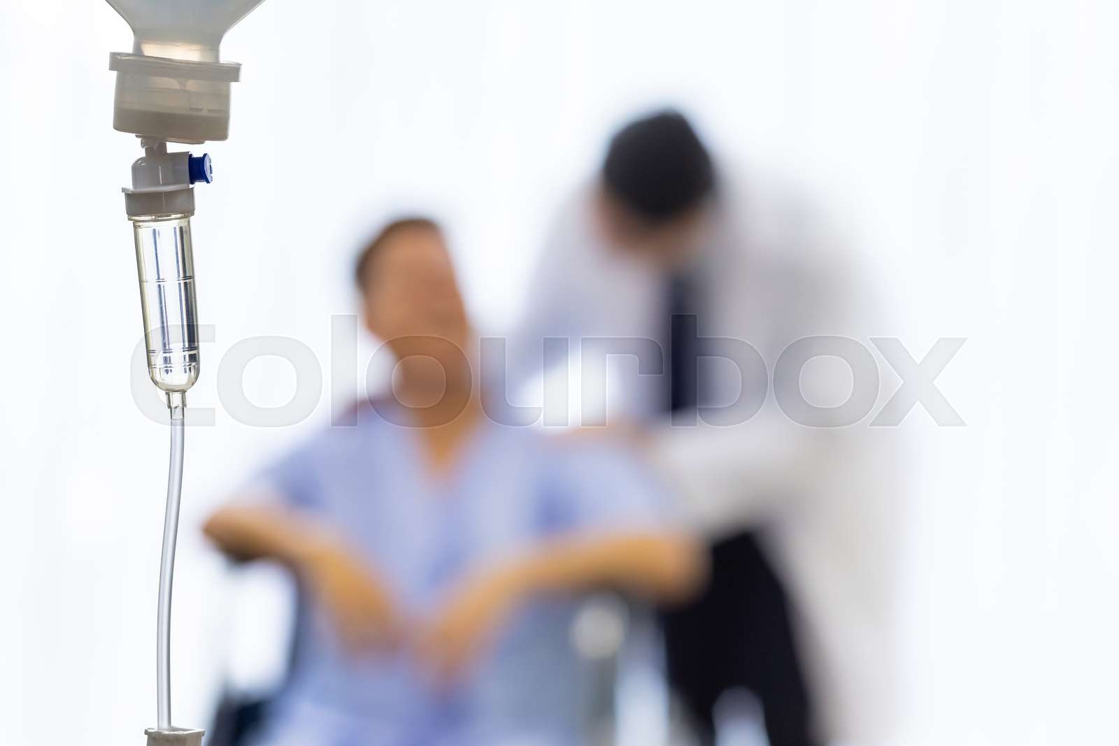 Saline Drip Stock Image Colourbox
