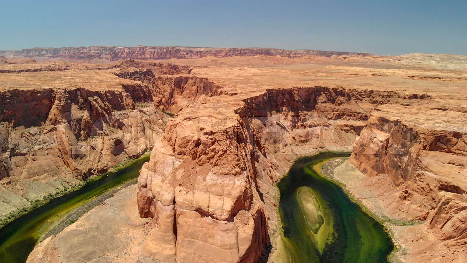 Amazing Colors Of Horseshoe Bend Aerial View Of Canyon And River