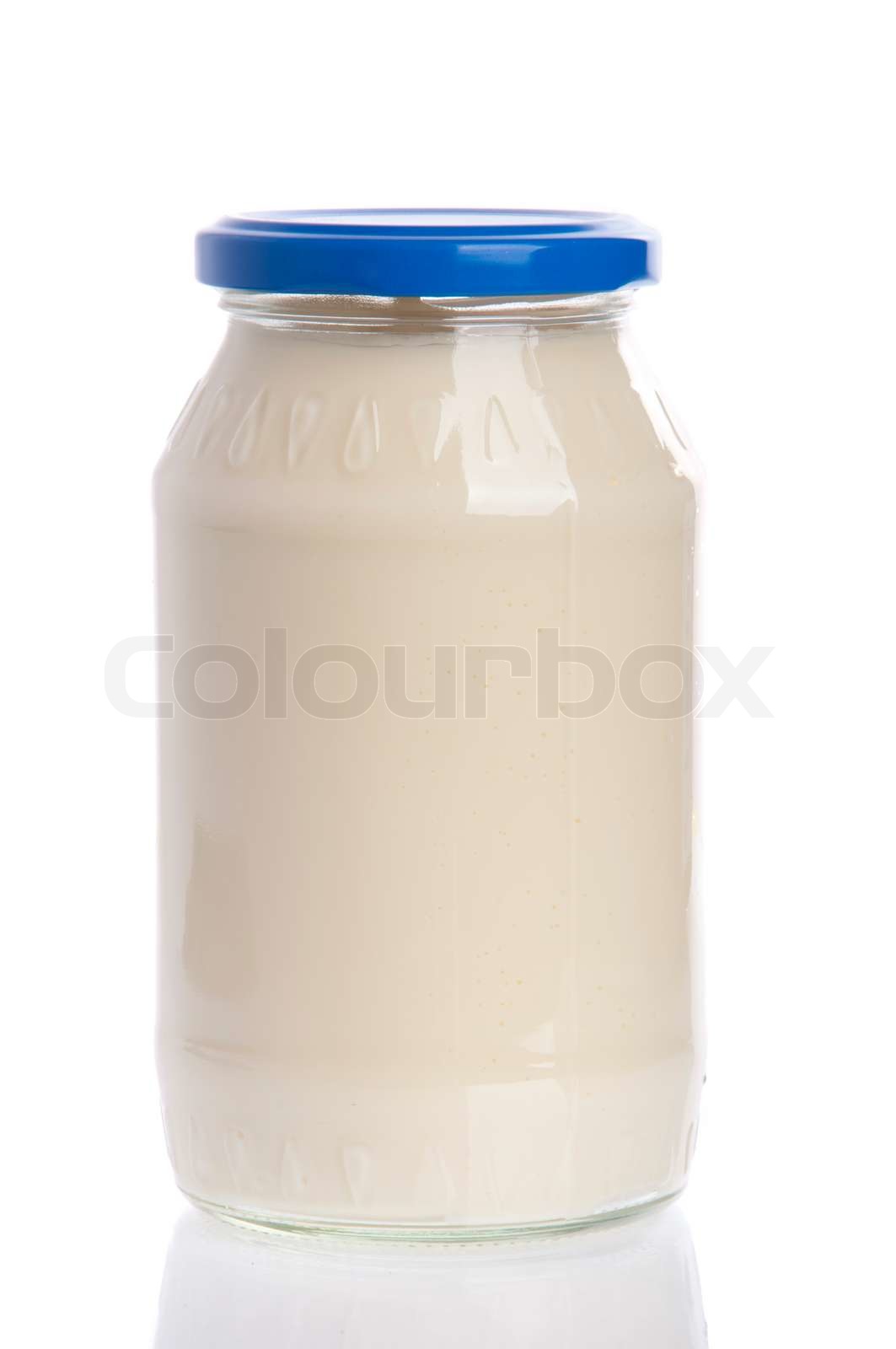Mayonnaise jar Stock Bild Colourbox
