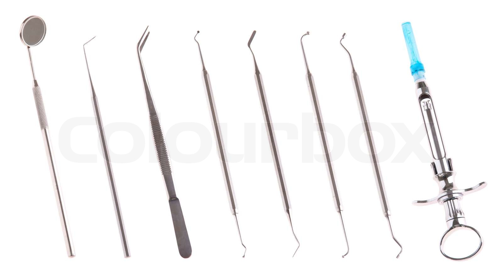Zahnärztlichen Instrumenten Stock Bild Colourbox