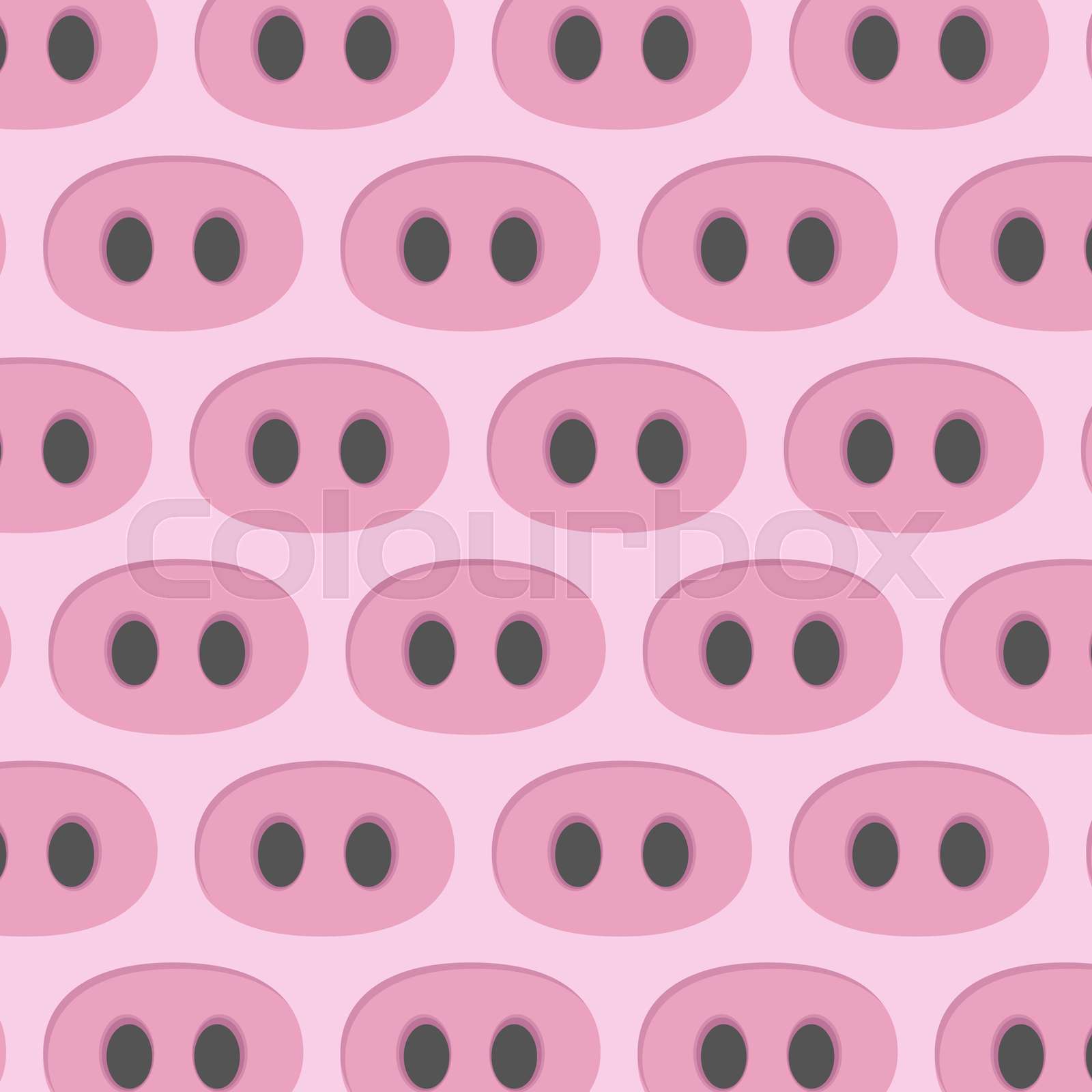 Pig nose pattern | Stock vector | Colourbox