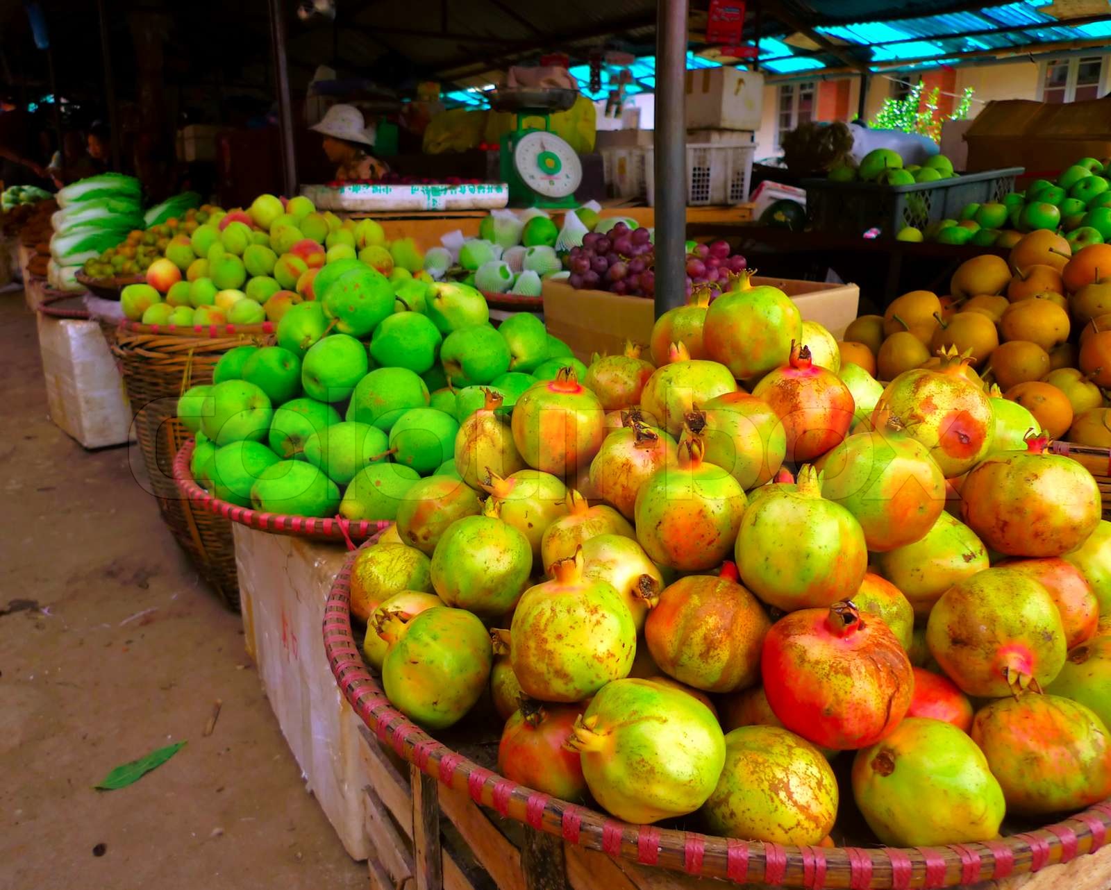 Obststand Stock Bild Colourbox