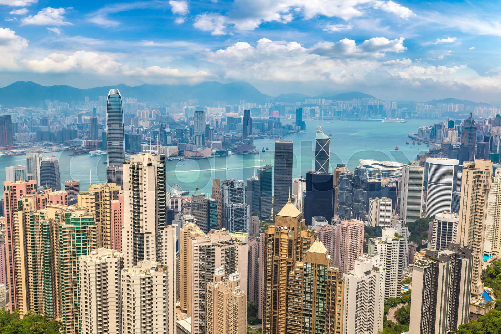 Panoramic view of Hong Kong | Stock image | Colourbox