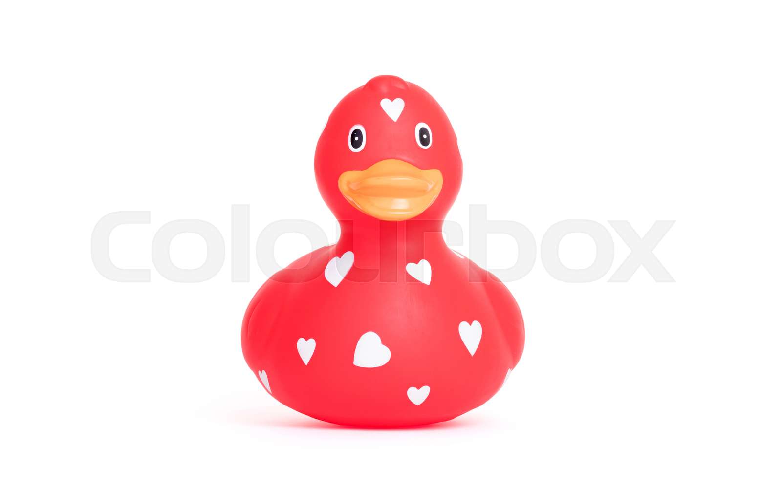 Large red rubber duck Stock image Colourbox