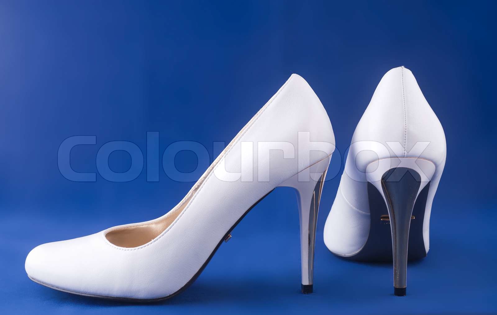 weiße Schuhe Stock Bild Colourbox