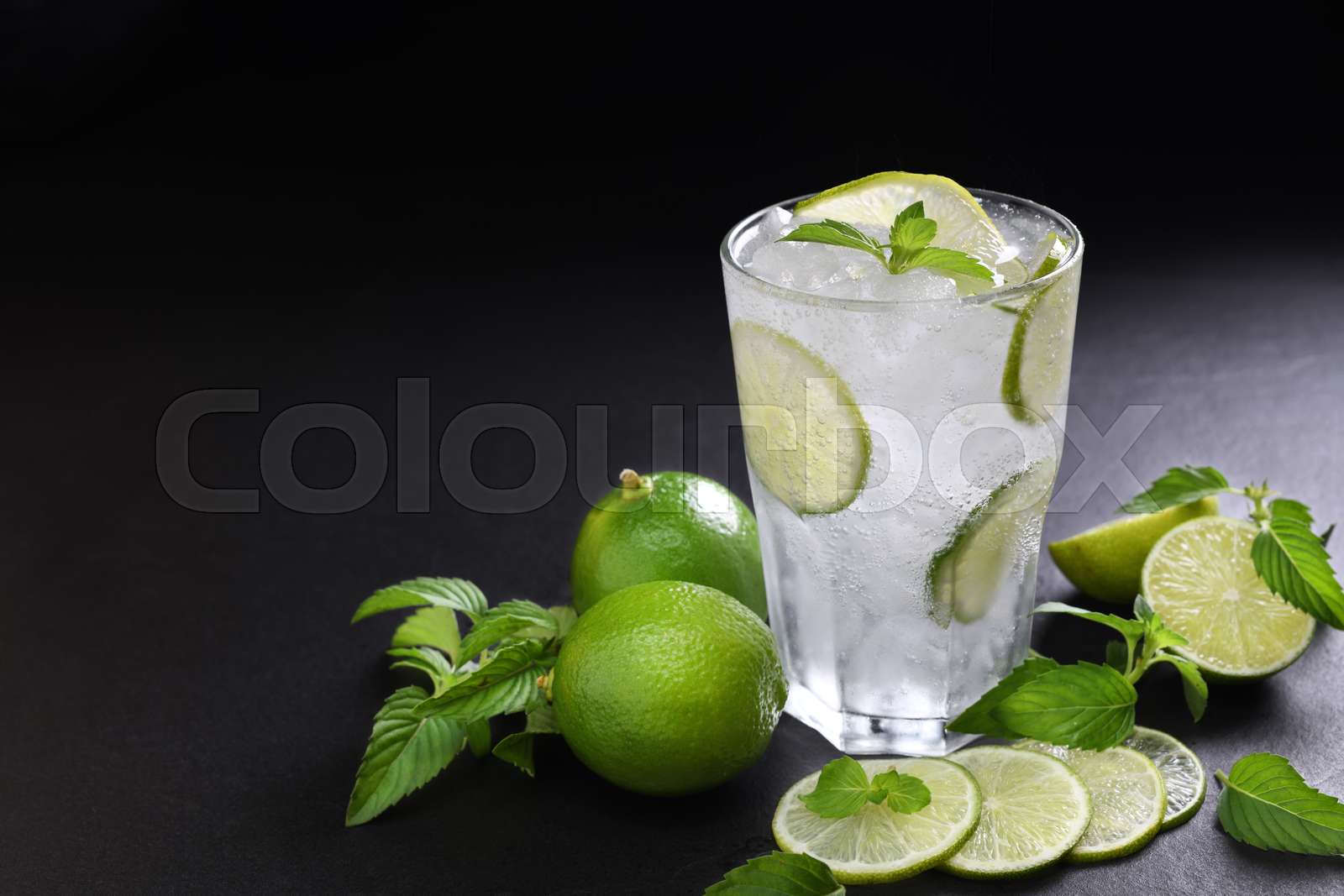 Fresh Lime Soda Stock Image Colourbox