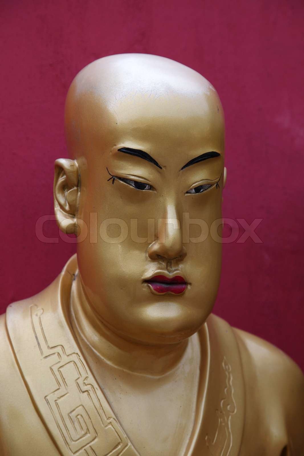 Buddha Statue Im Tempel Von 10000 Buddhas Hong Kong Stock Bild 