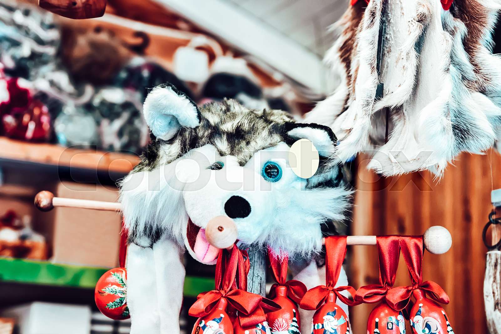 Market Stall With Traditional Souvenirs Rovaniemi In Finland Of Lapland Market Stall With Traditional Souvenirs Rovaniemi In Finland Of Lapland