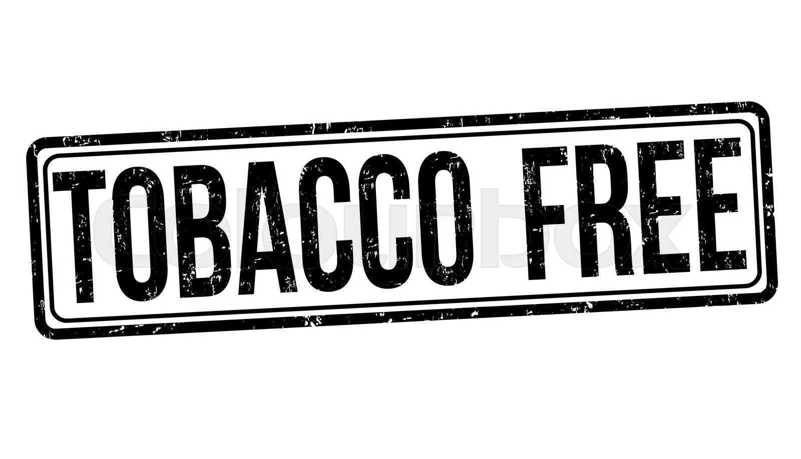 Tobacco free sign or stamp | Stock vector | Colourbox