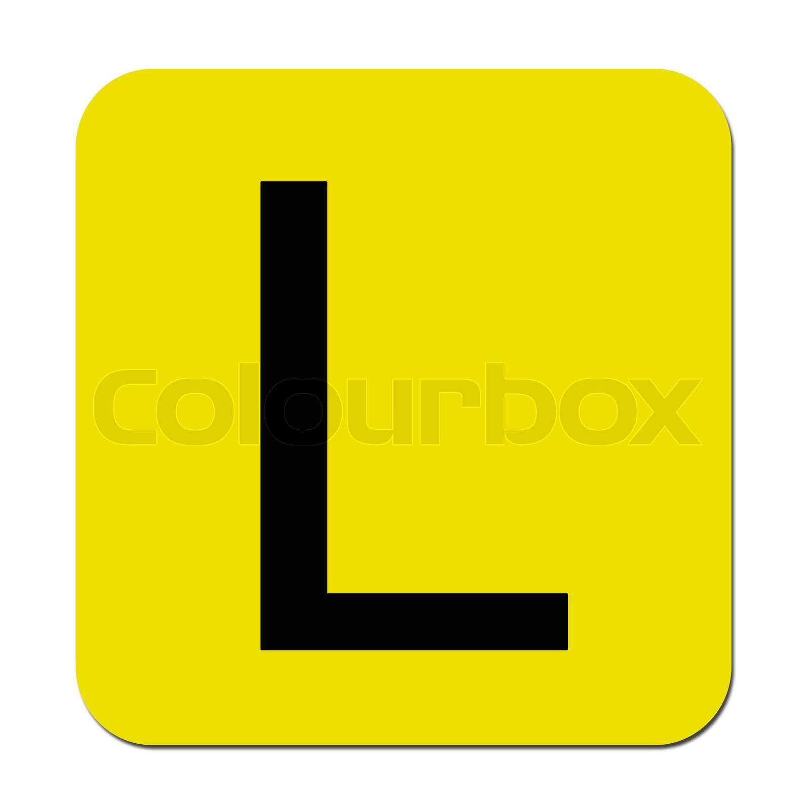 Learner Plates Stock Bild Colourbox
