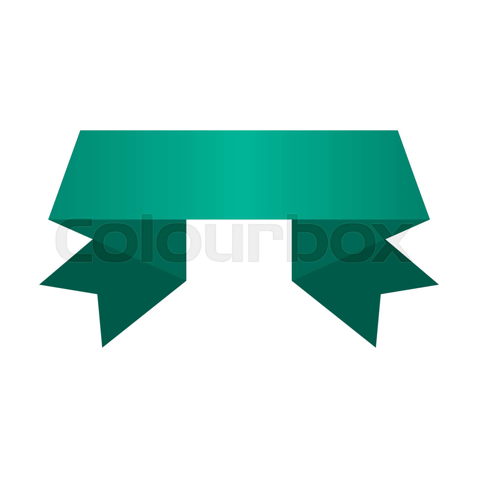 banner ribbon green graphic | Stock vector | Colourbox