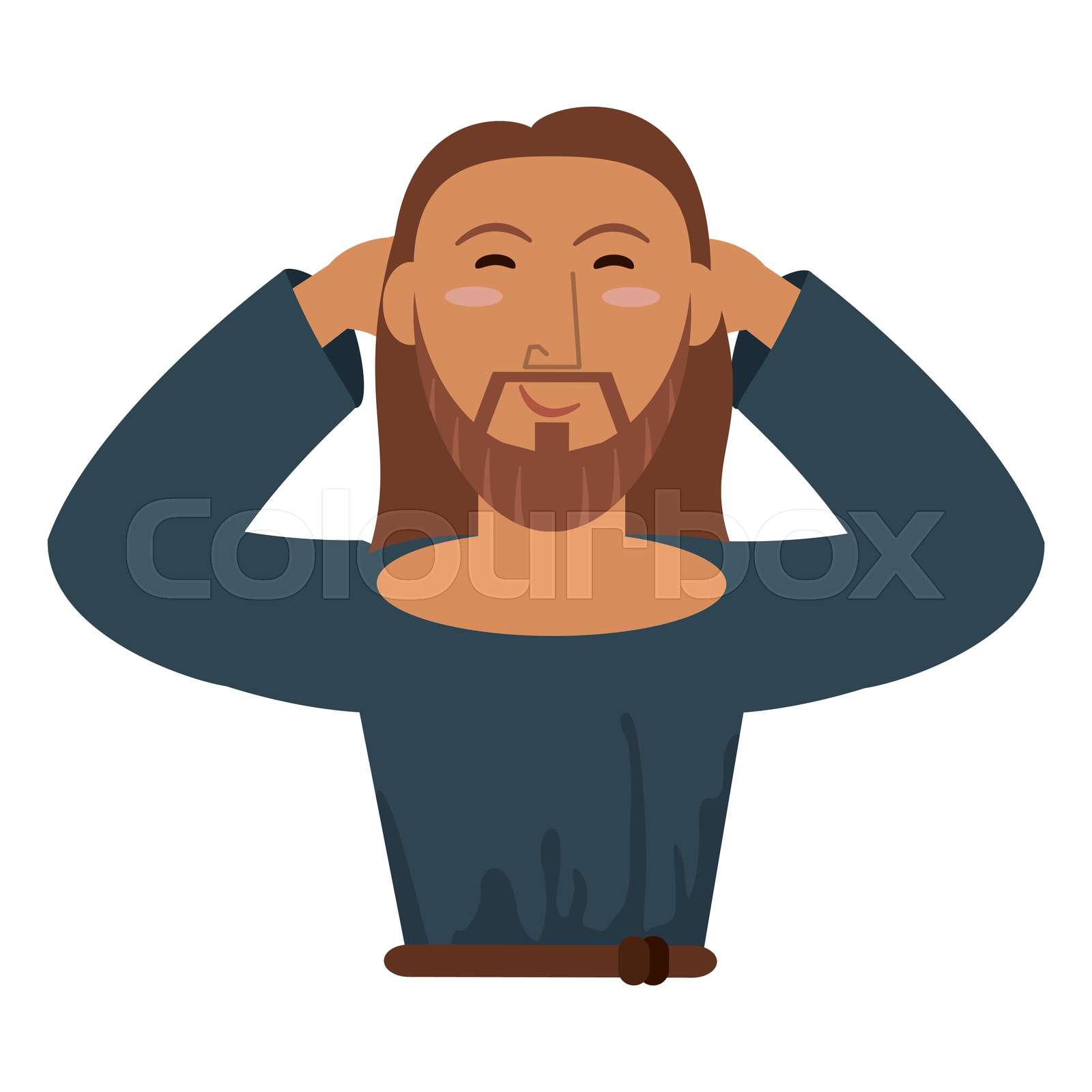 jesus christ of nazareth image | Stock vector | Colourbox