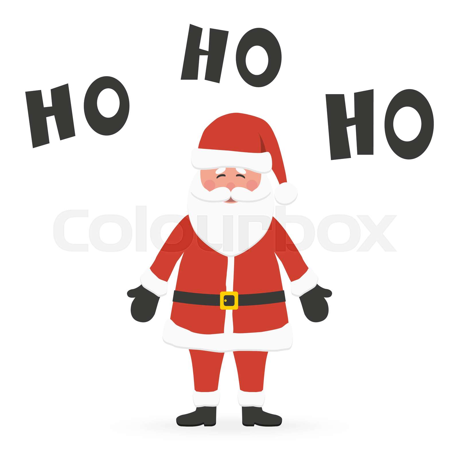 Santa Claus saying Ho Ho Ho Stock vector Colourbox