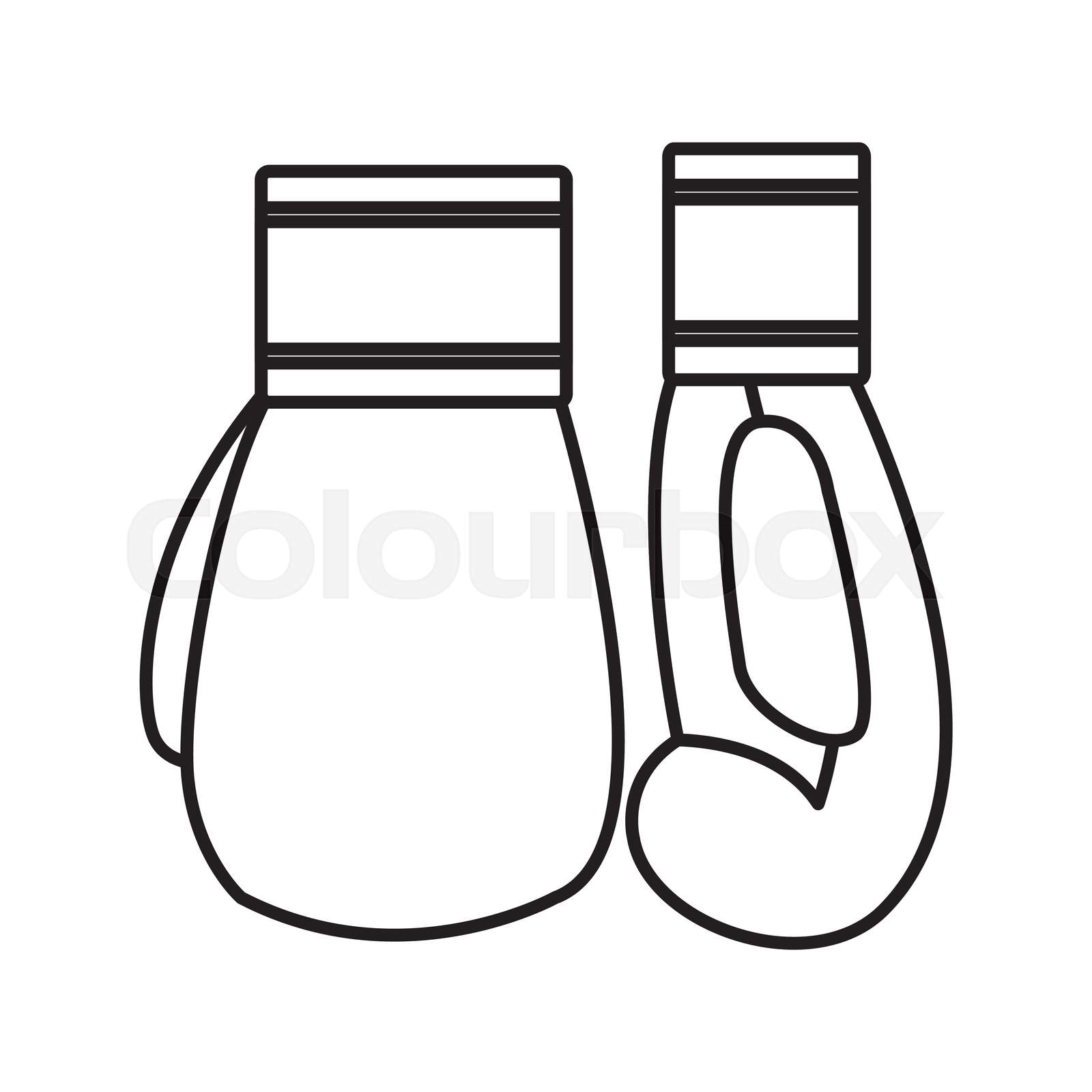 boxing gloves cartoon Stock vector Colourbox