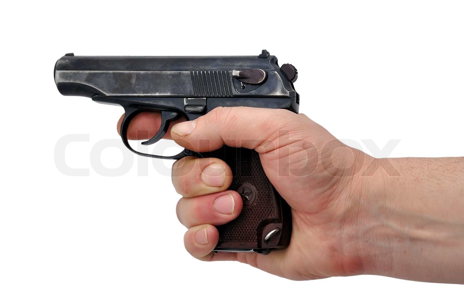 pistol i hånd | Stock foto | Colourbox