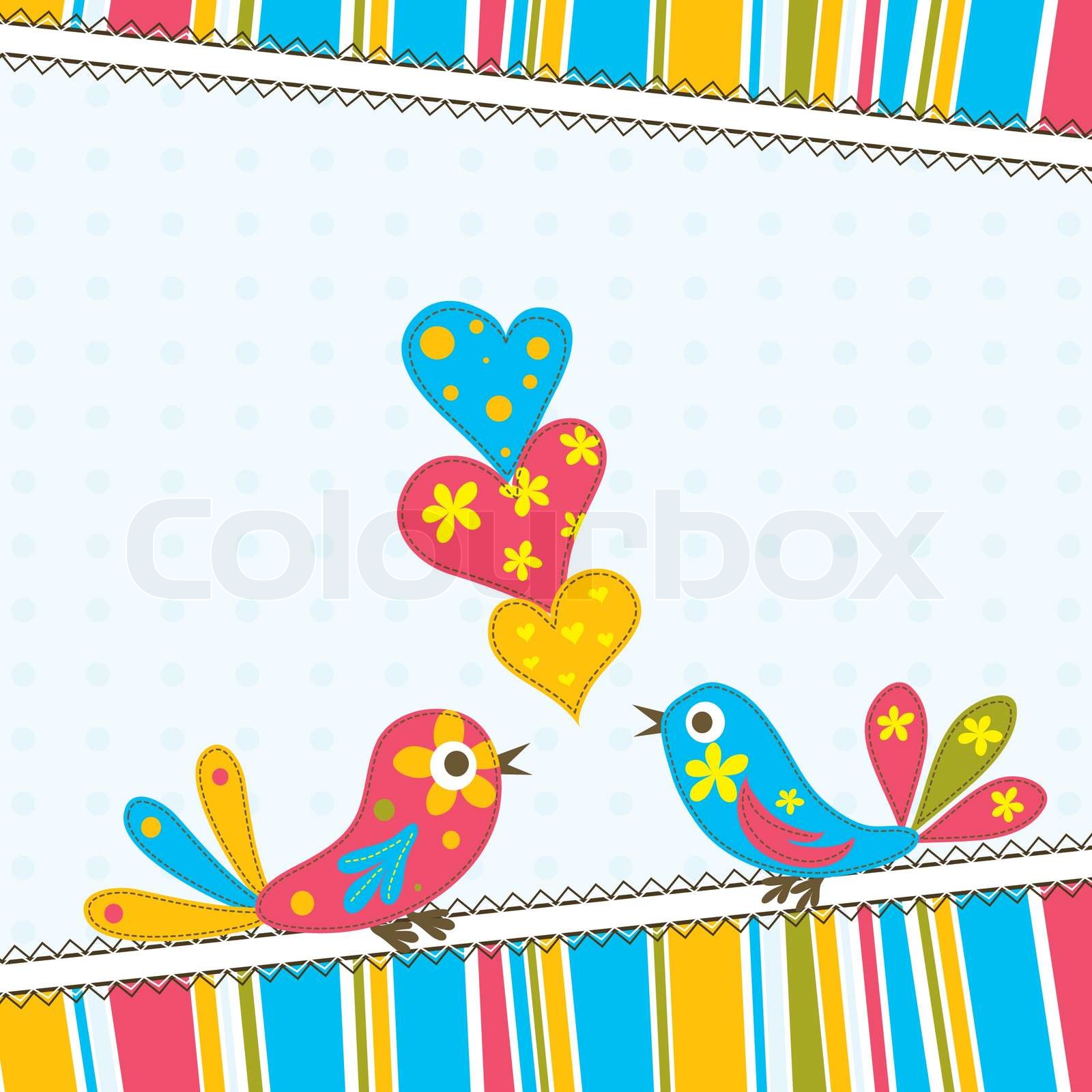 Vorlage Grußkarte, Vektor- | Stock-Vektor | Colourbox