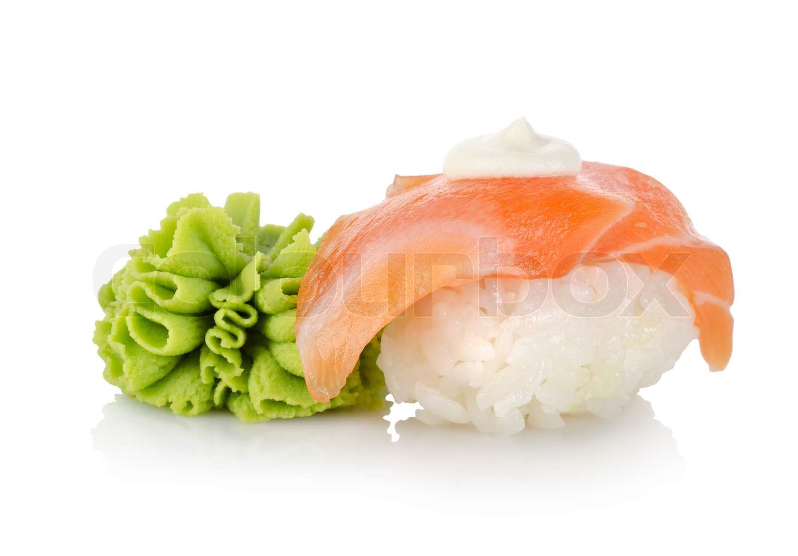 Sushi and wasabi Stock image Colourbox