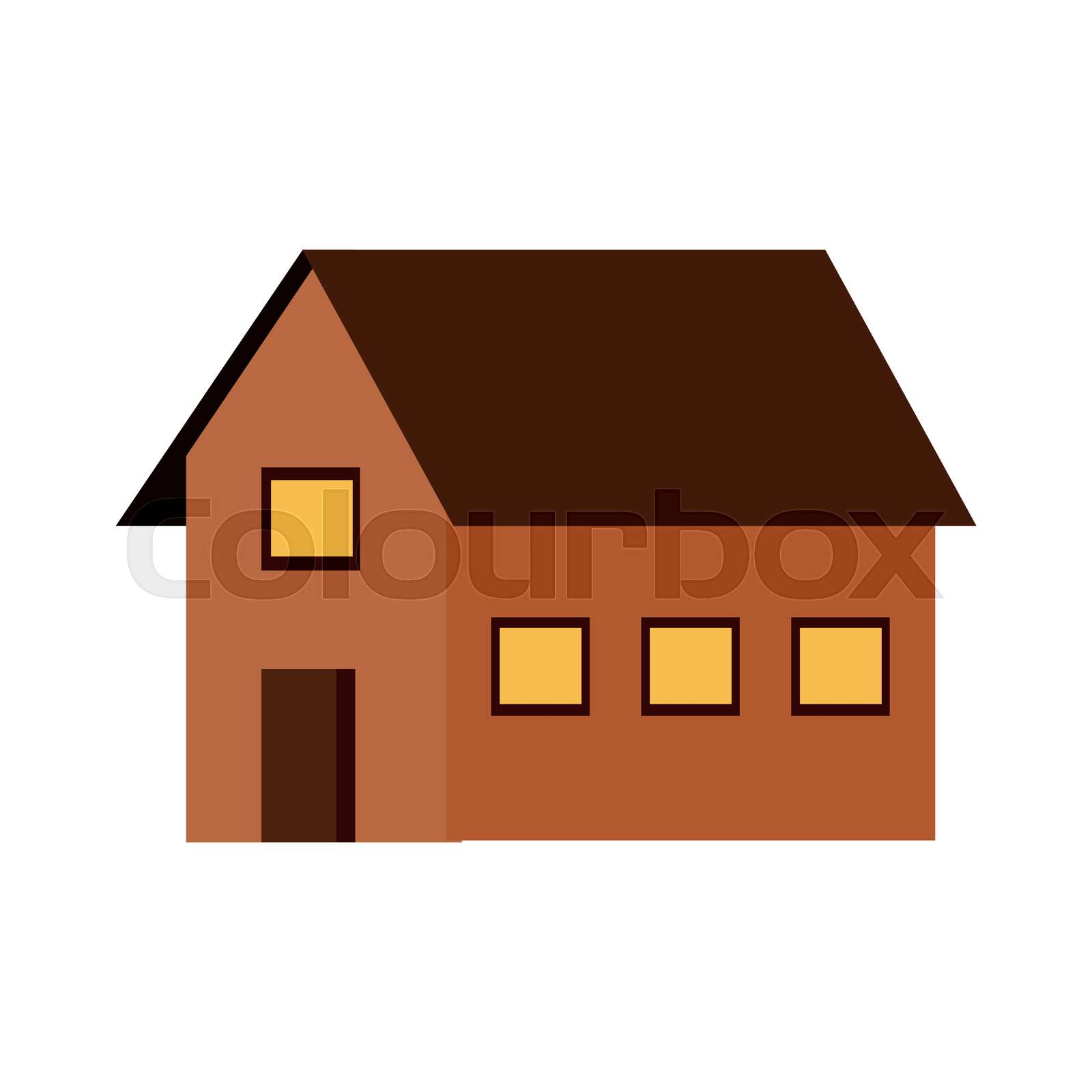 house sideview icon image | Stock vector | Colourbox