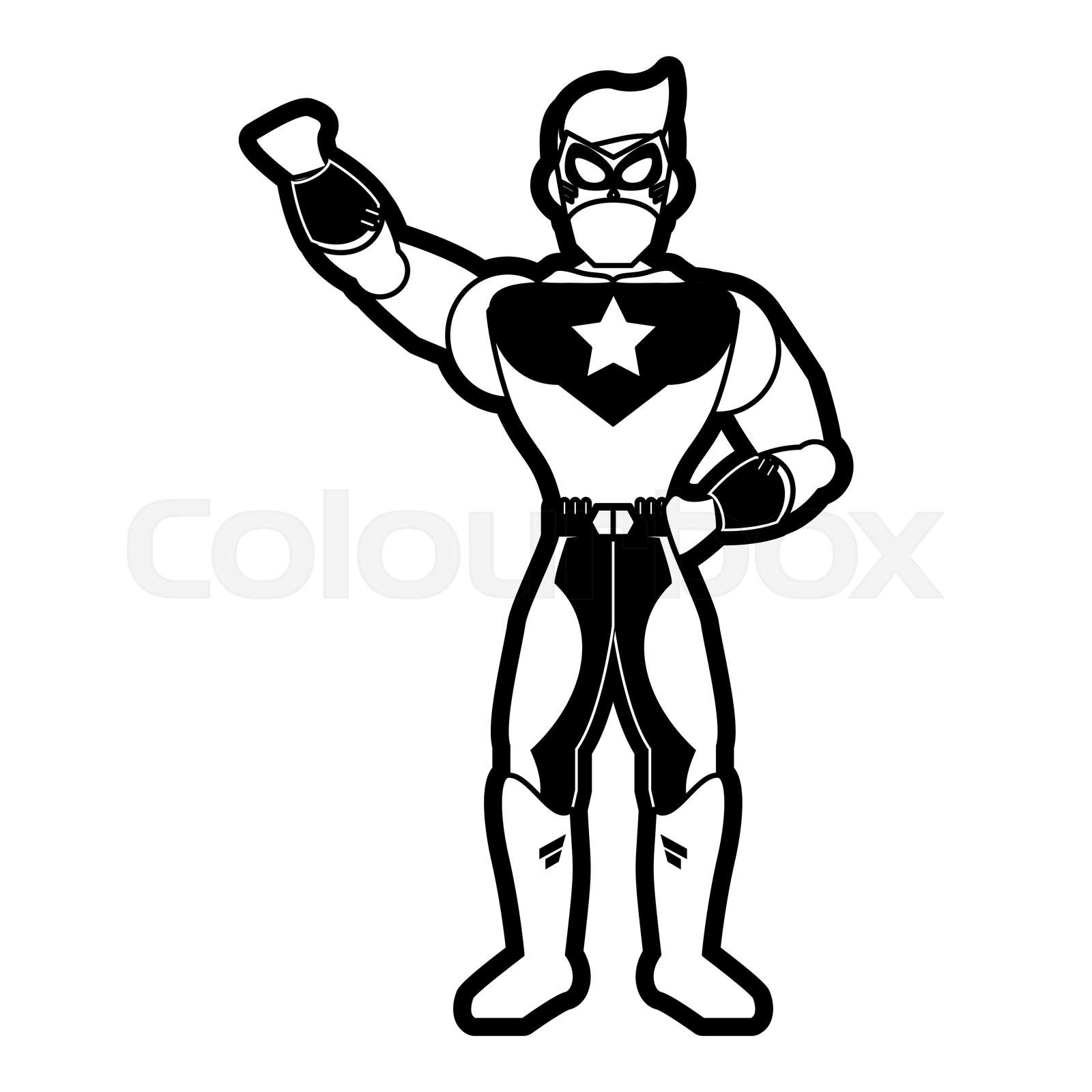 Superhero character cartoon | Stock vector | Colourbox