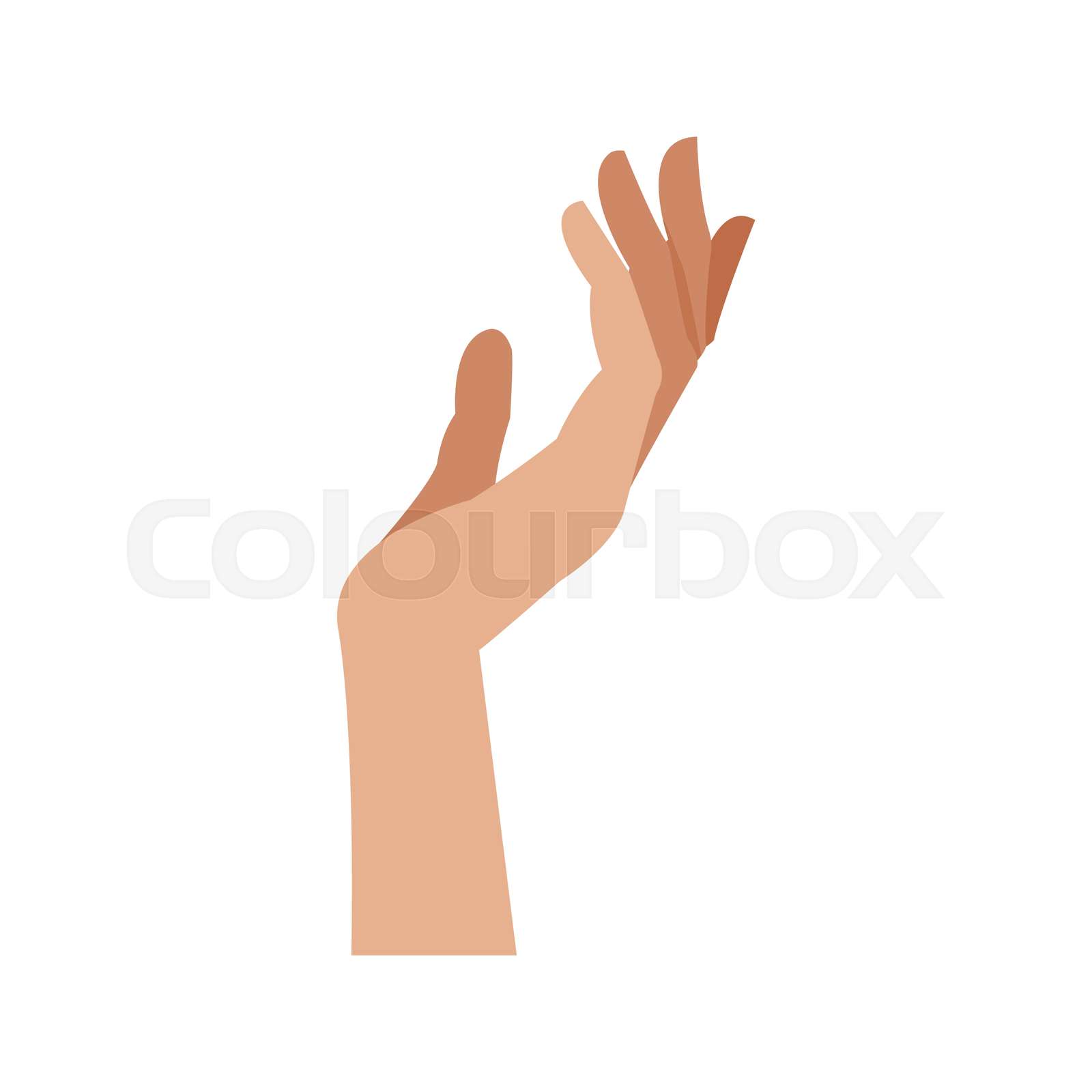 Human hand symbol Stock vector Colourbox