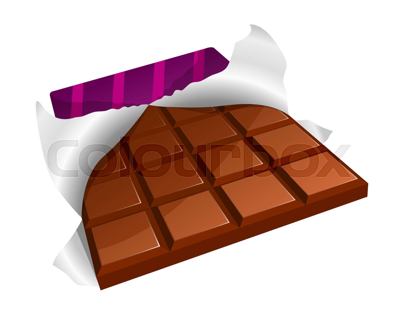 Chocolate bar | Stock vector | Colourbox