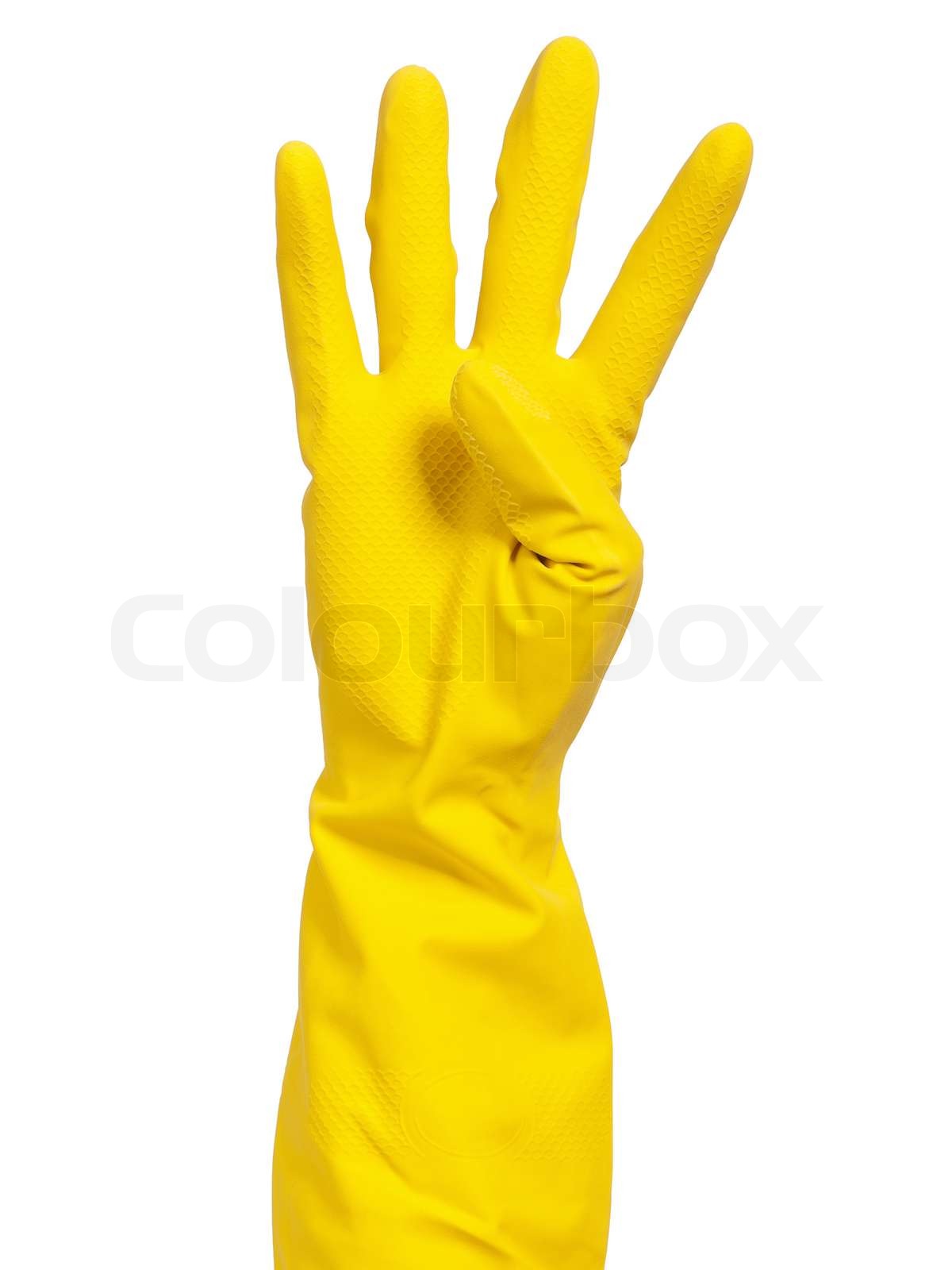 Hand in glove Stock image Colourbox