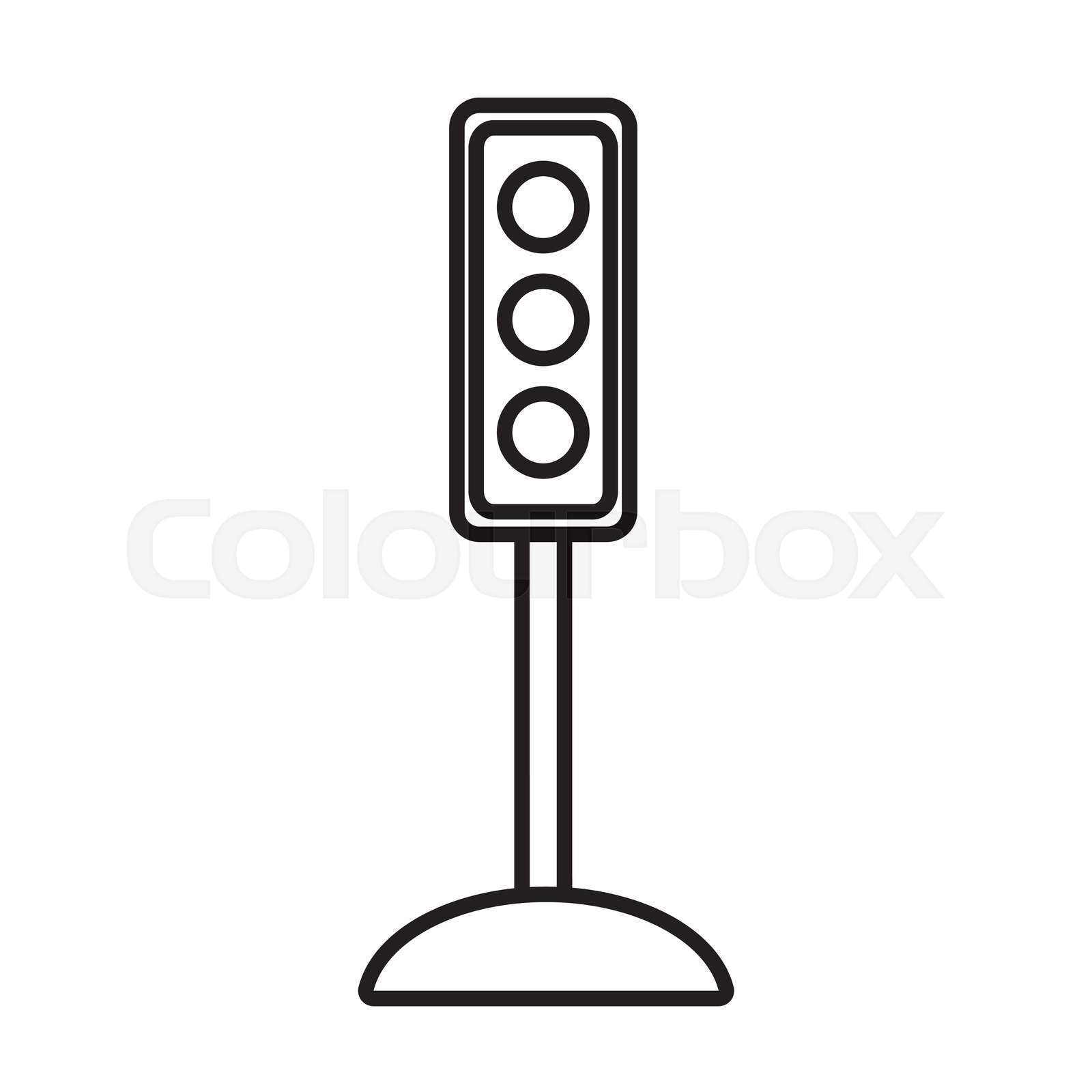 Semaphore Traffic Lights Stock Vector Colourbox