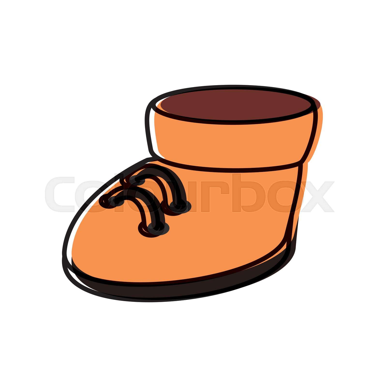 Cute boot cartoon Stock vector Colourbox