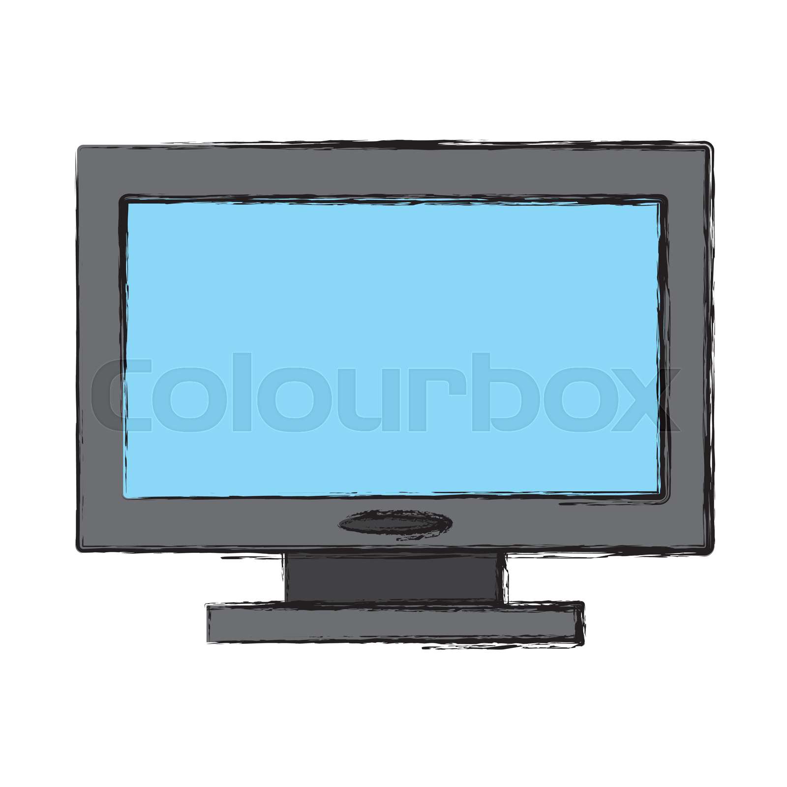 Pc screen symbol | Stock vector | Colourbox