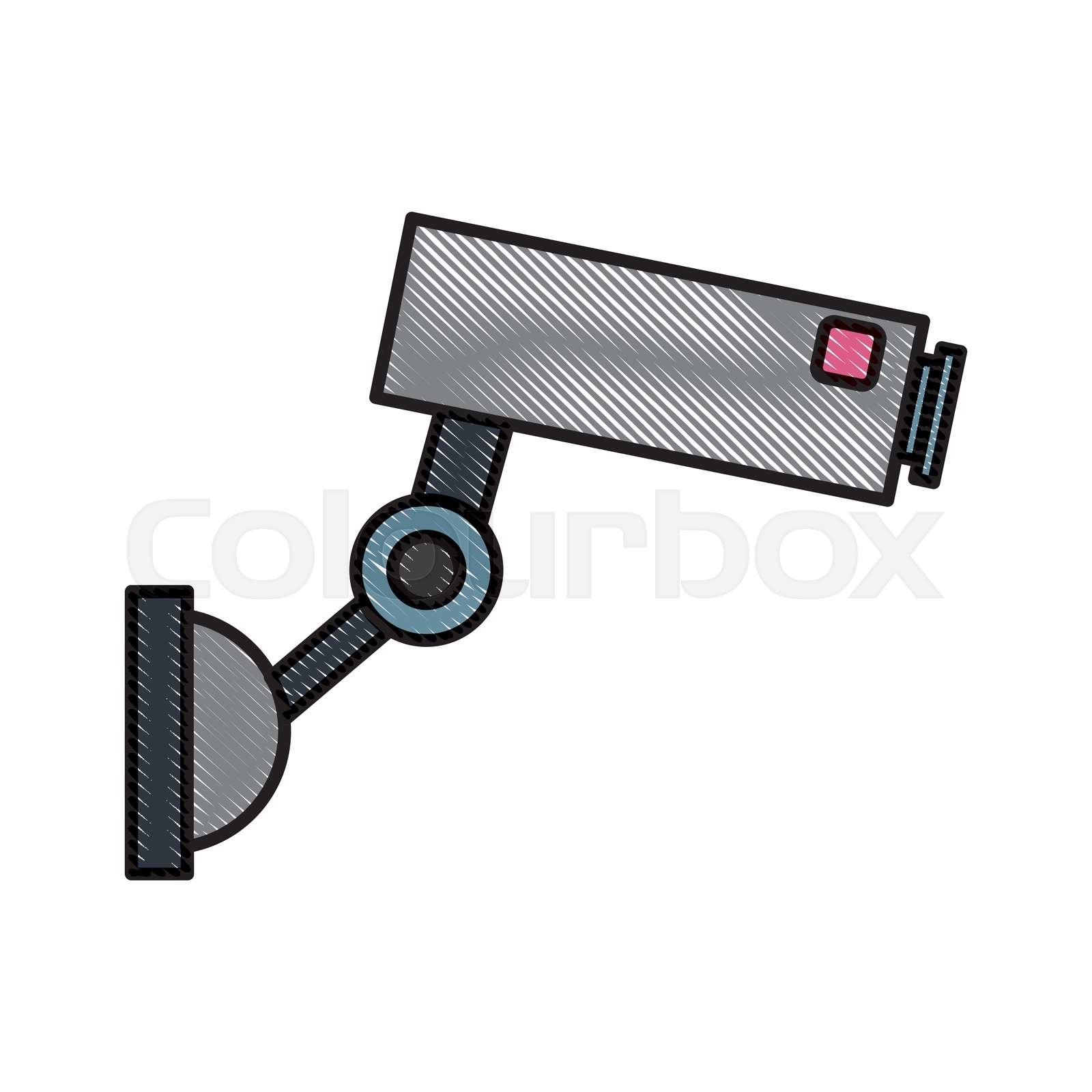 Surveillance camera symbol | Stock vector | Colourbox