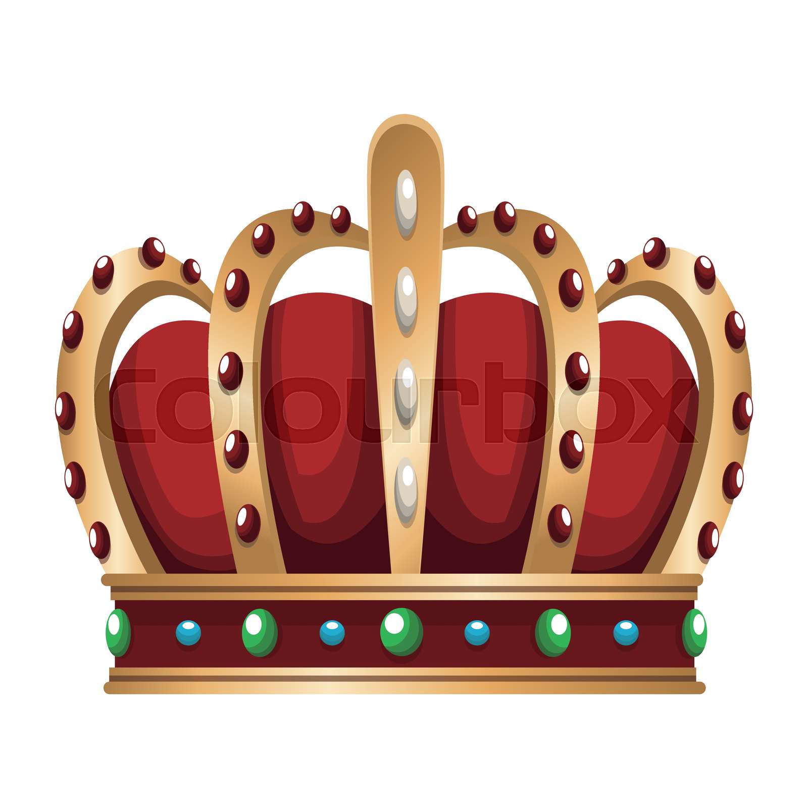 King crown symbol Stock vector Colourbox