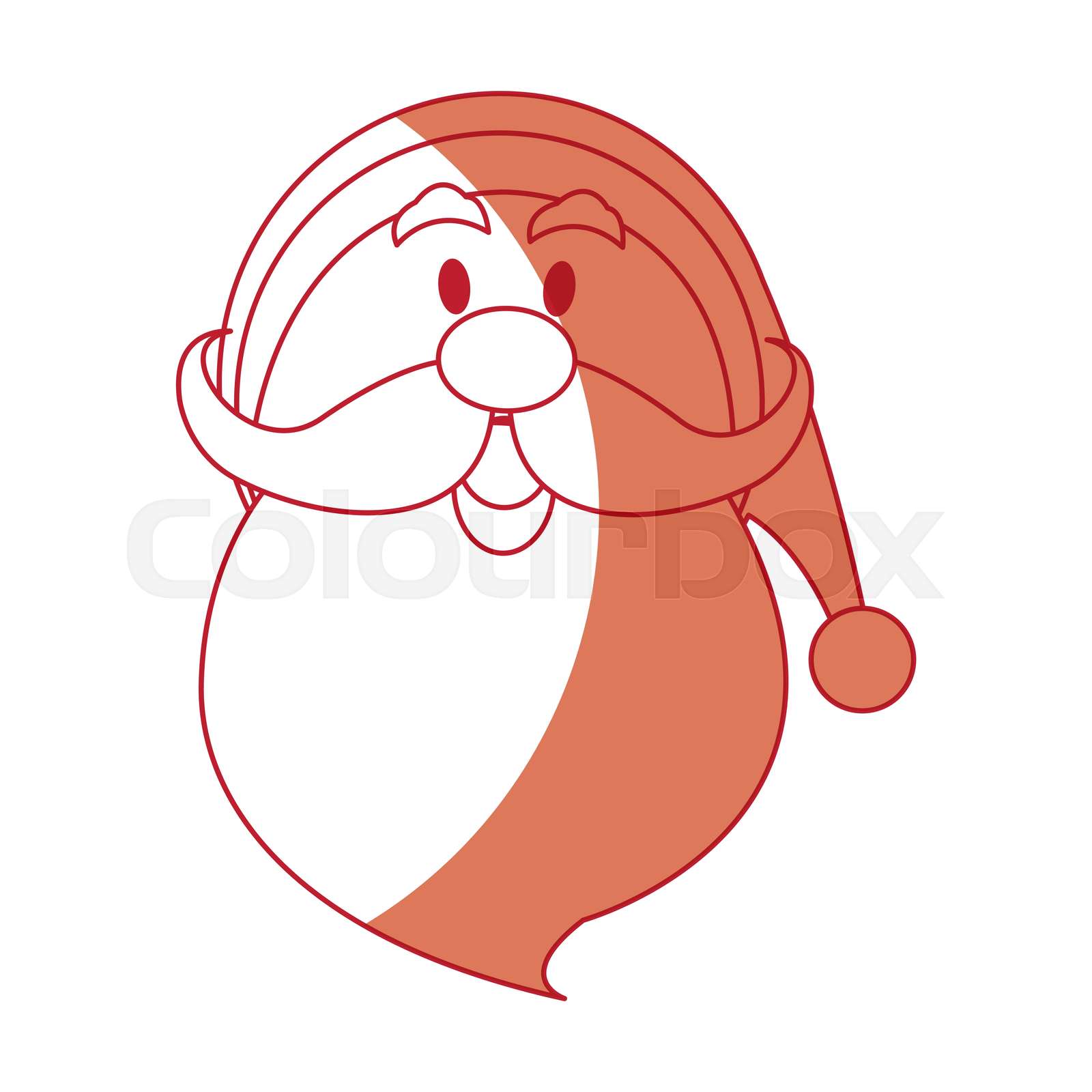 santa claus cartoon character merry christmas | Stock vector | Colourbox