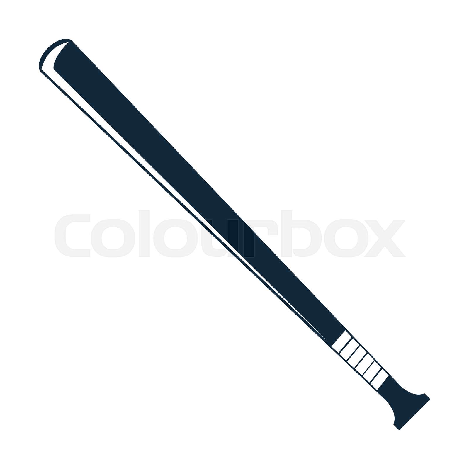 baseball bat icon Stock vector Colourbox