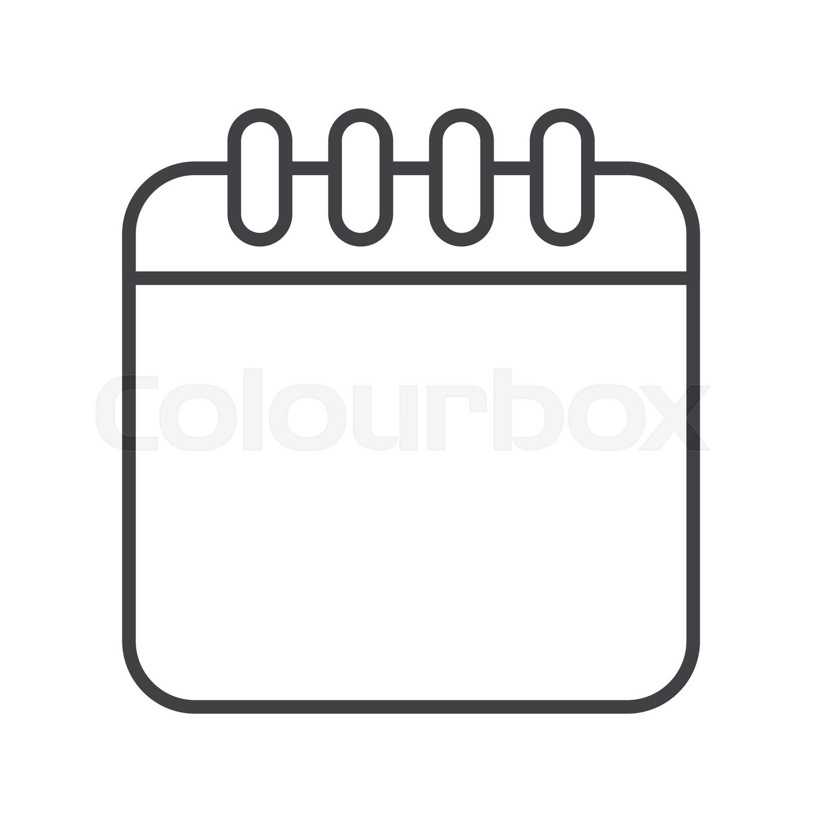 calendar month planner design | Stock vector | Colourbox