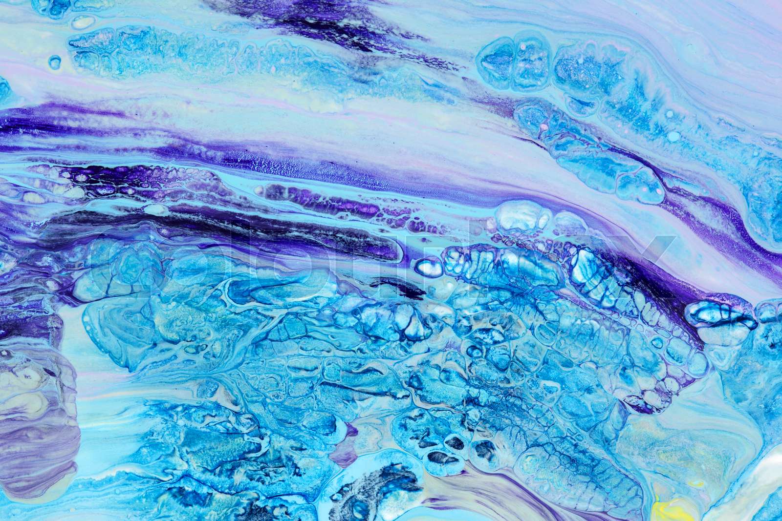 Abstraction blue paint Stock image Colourbox