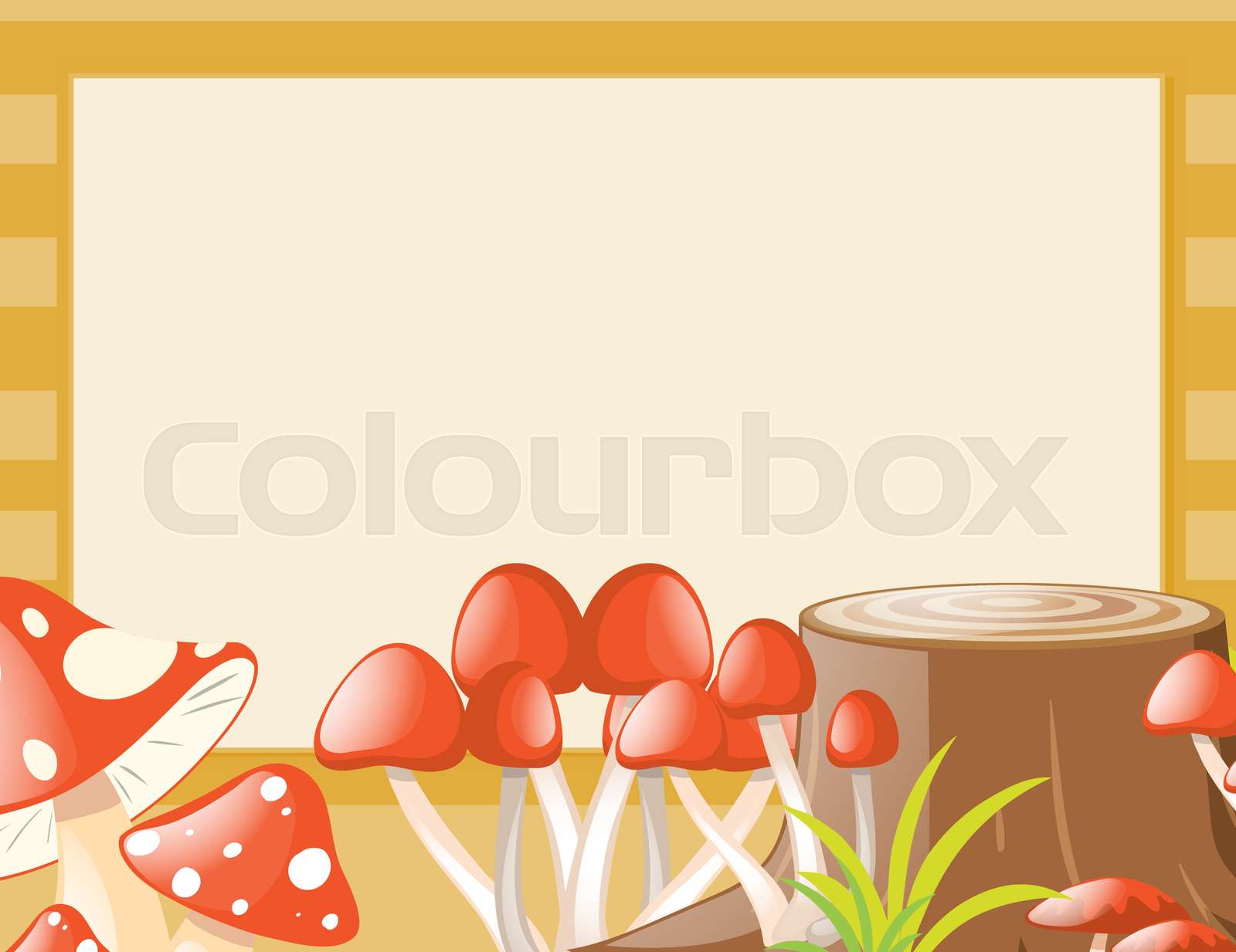 Mushroom Border Clip Art