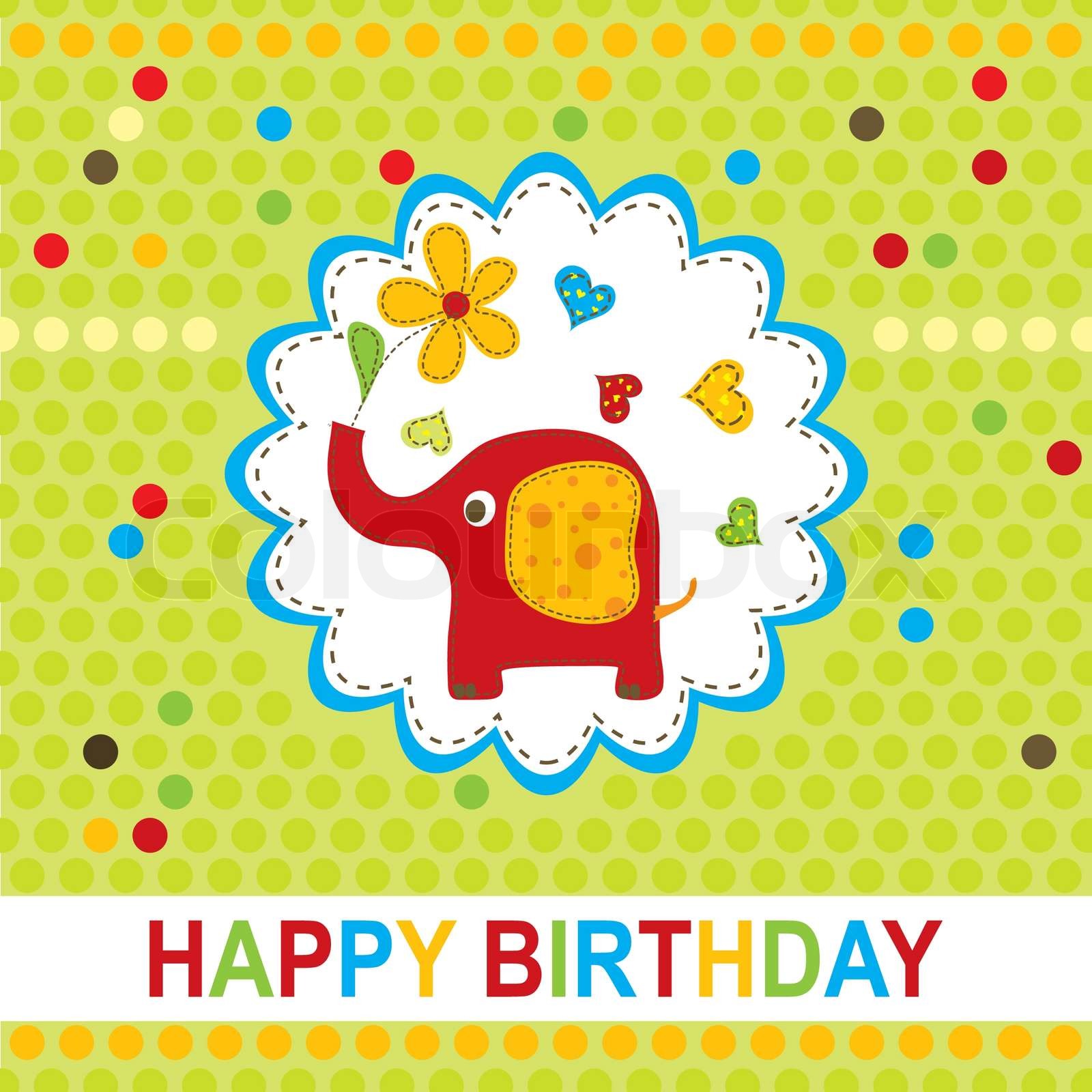 Vorlage Grußkarte, Vektor- | Stock-Vektor | Colourbox