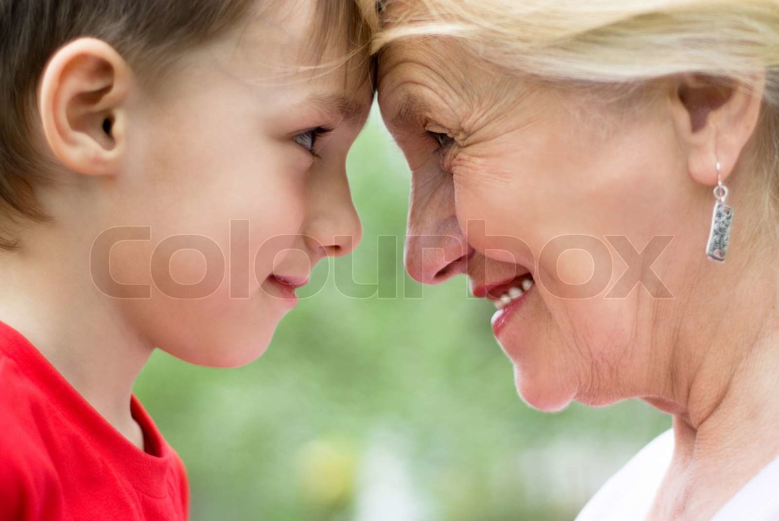 Grandmother with grandson | Stock image | Colourbox