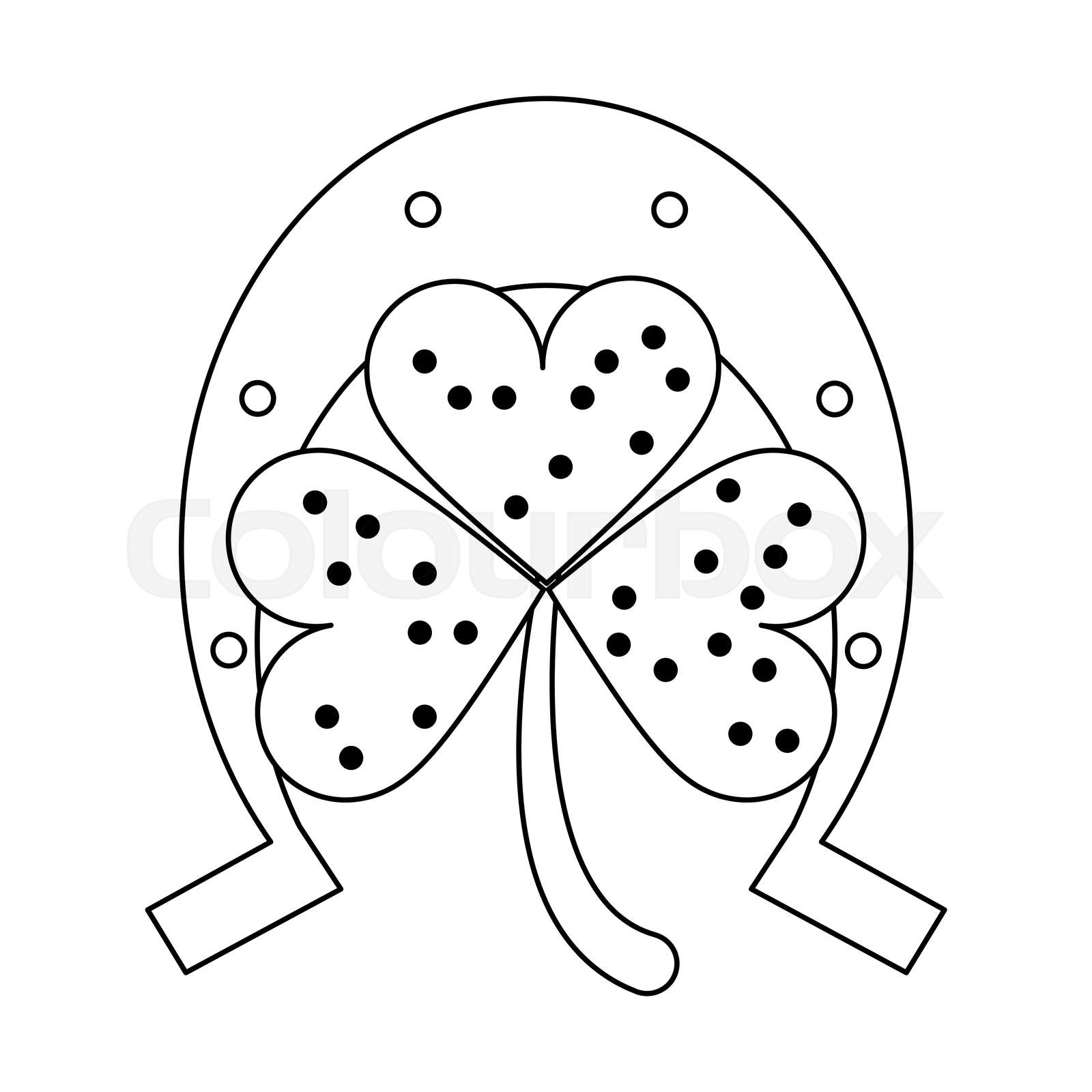 Saint patricks day cartoons black and white | Stock vector | Colourbox