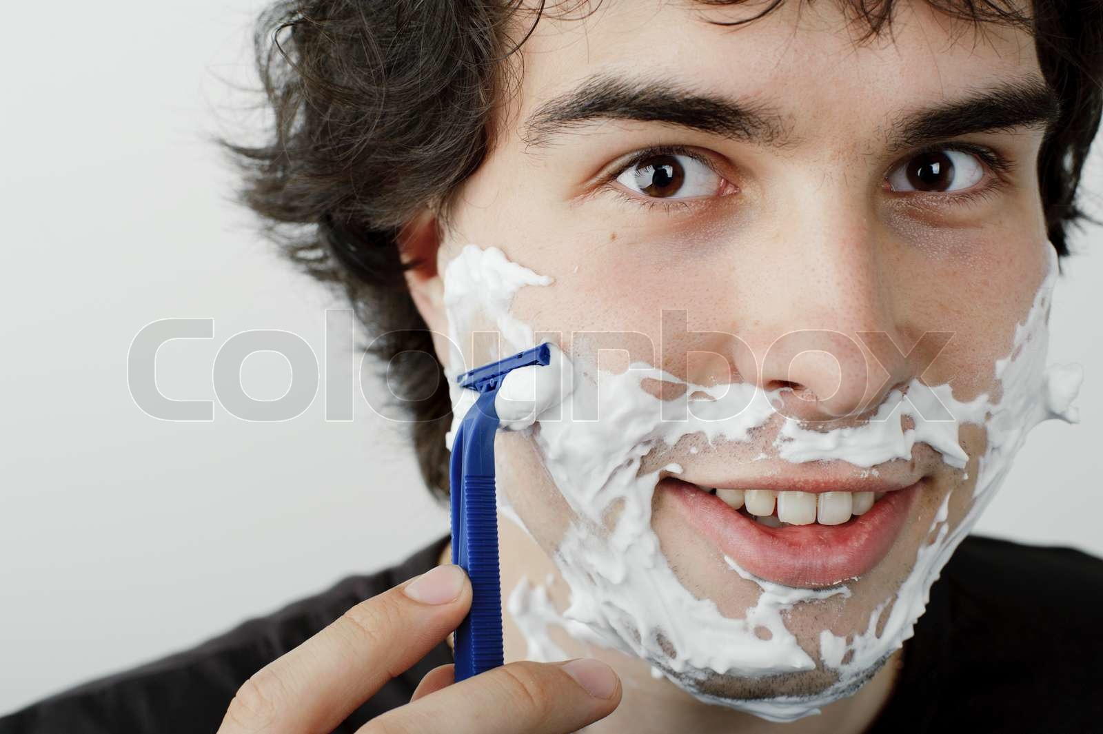 Shaving Stock image Colourbox