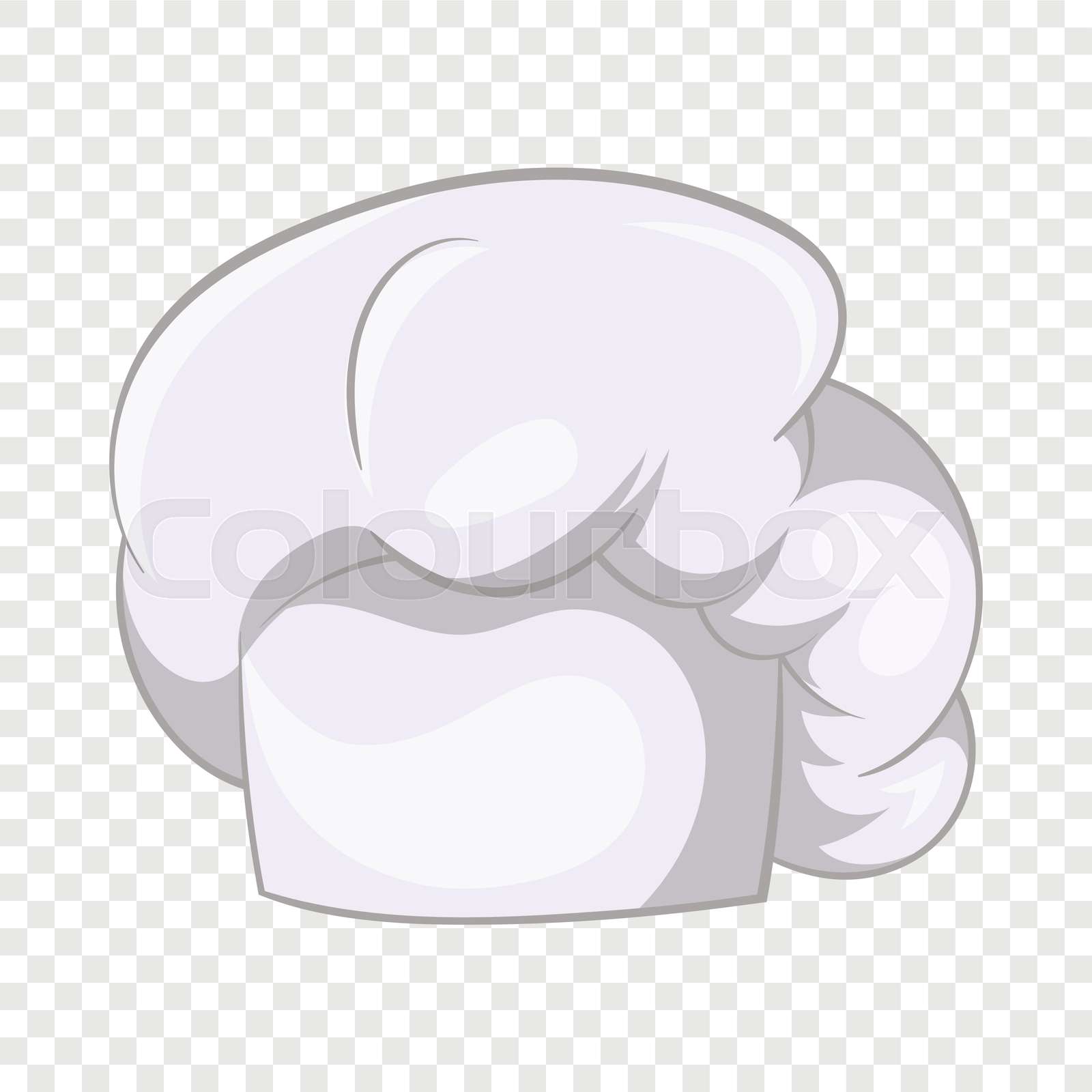 White chef hat icon, cartoon style | Stock vector | Colourbox