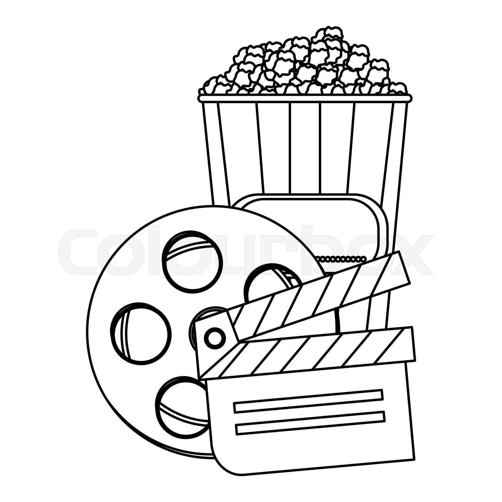 Movie Clipart Black And White