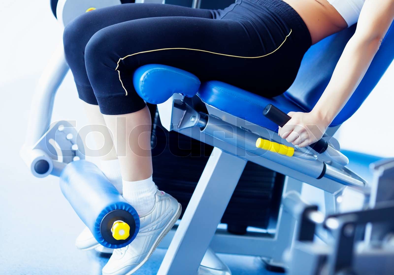 Fitness girl Stock image Colourbox