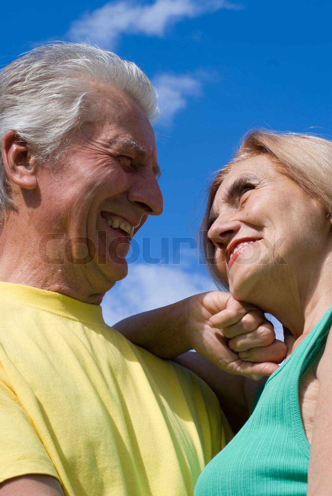 Cute Old Couple Stock Image Colourbox