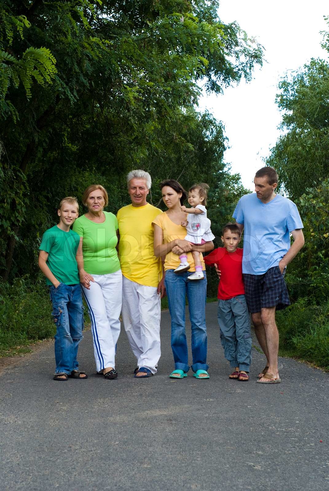 nice-family-of-a-seven-stock-image-colourbox