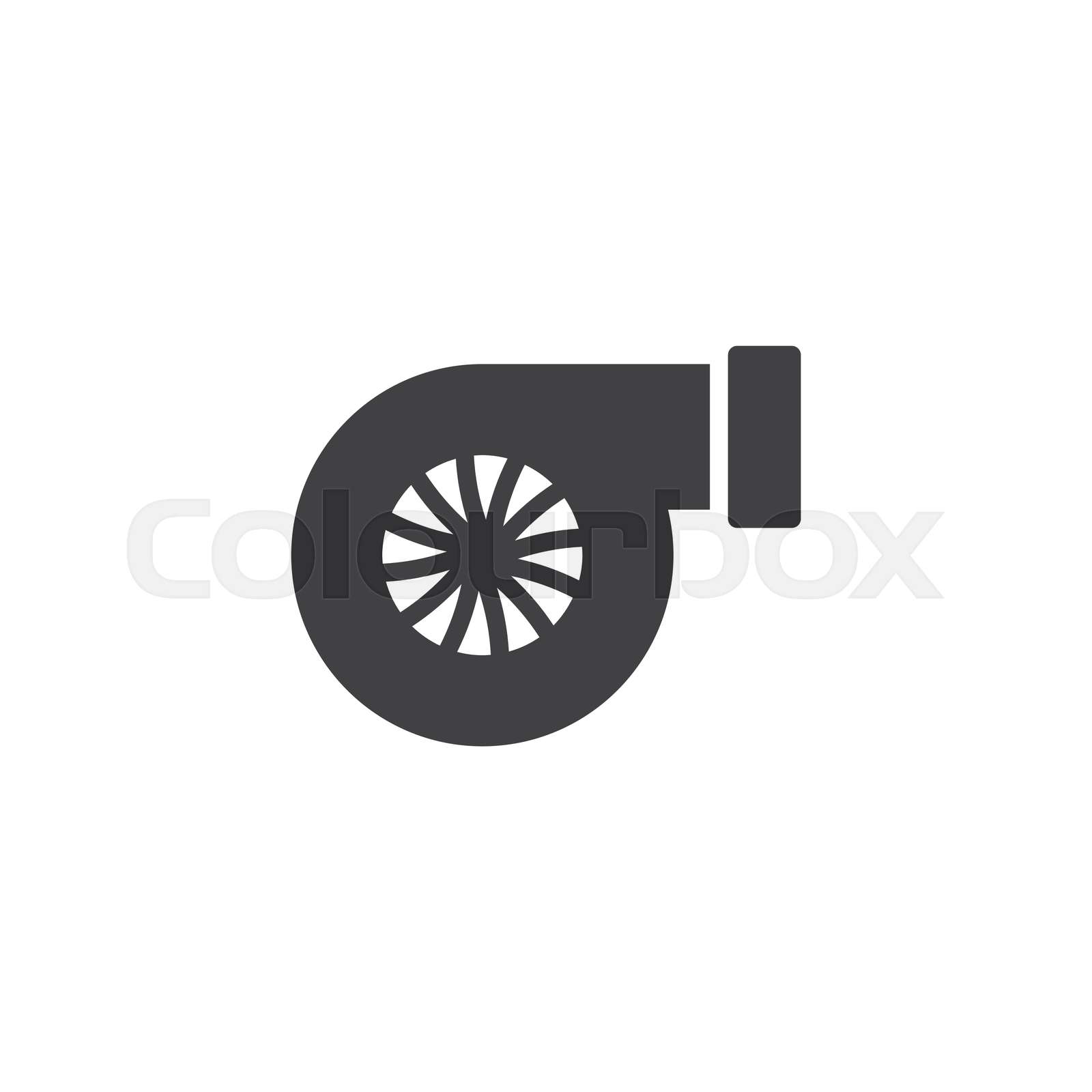 Car turbo vector icon Stock vector Colourbox