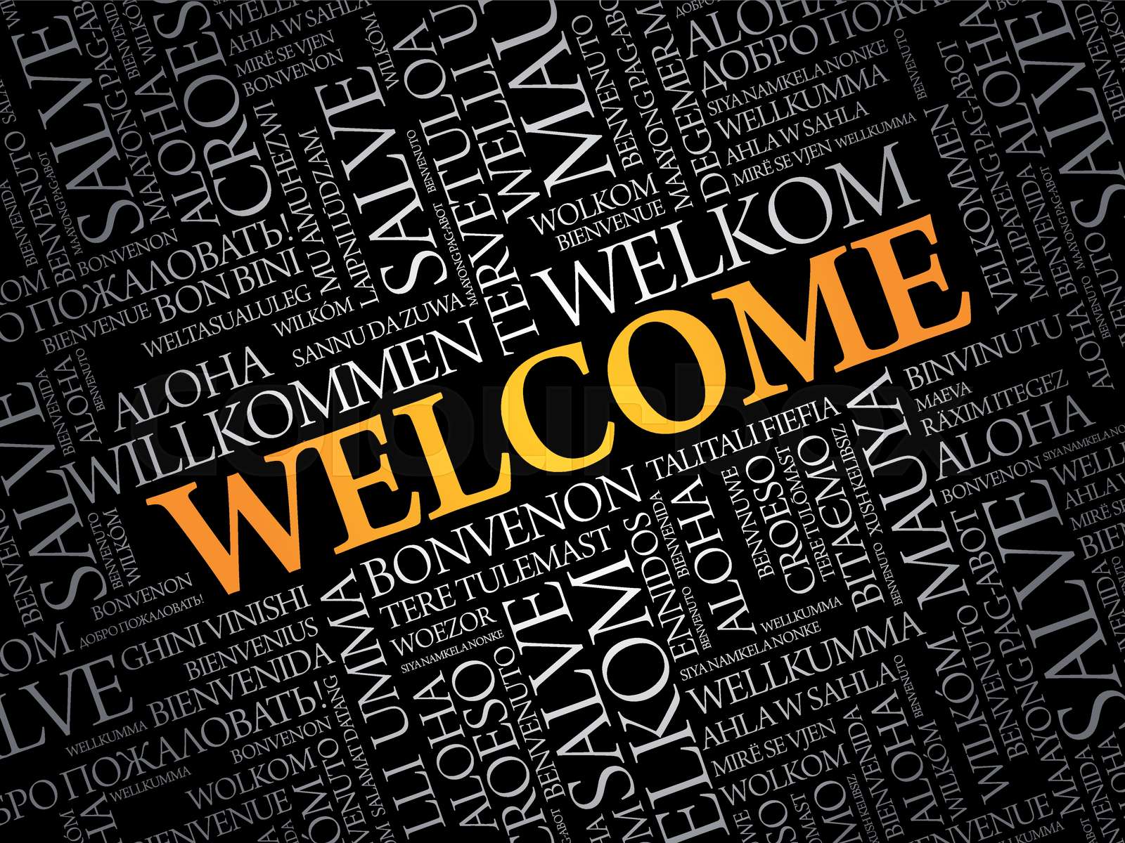 what part of speech is the word welcome