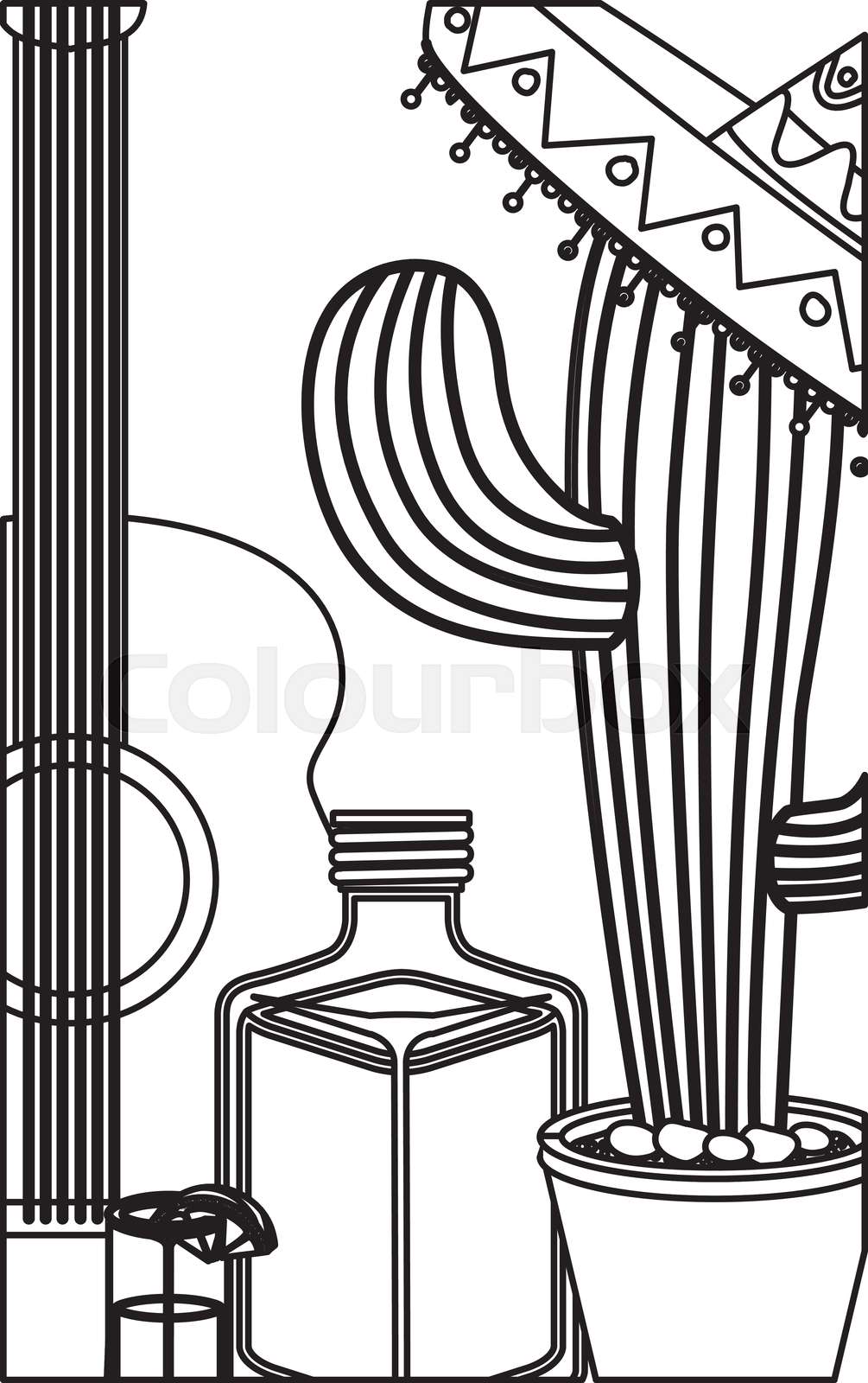 Mexiko Lateinamerikanisch Tag Stock Vektor Colourbox