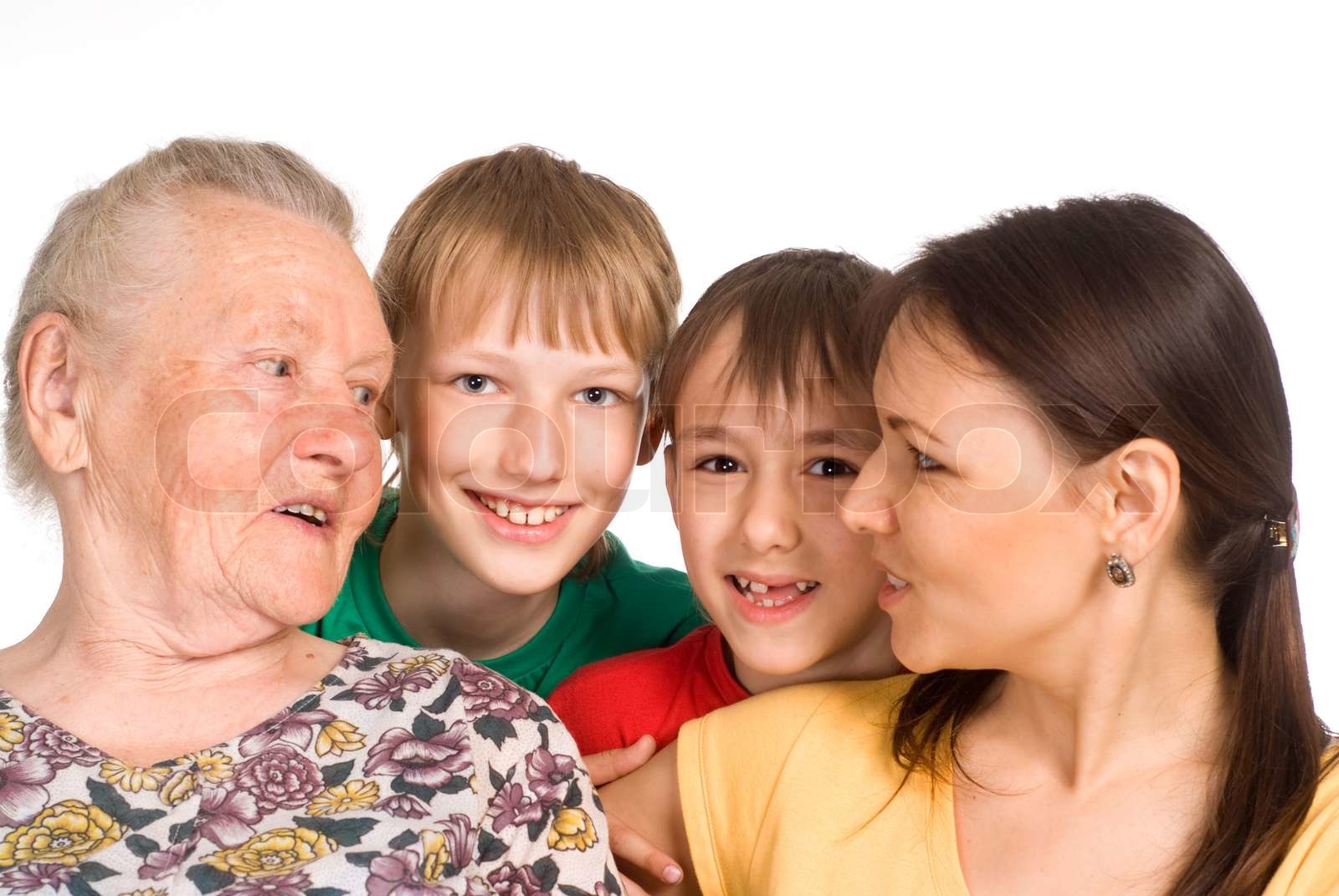 Nice Family Photo Stock Image Colourbox