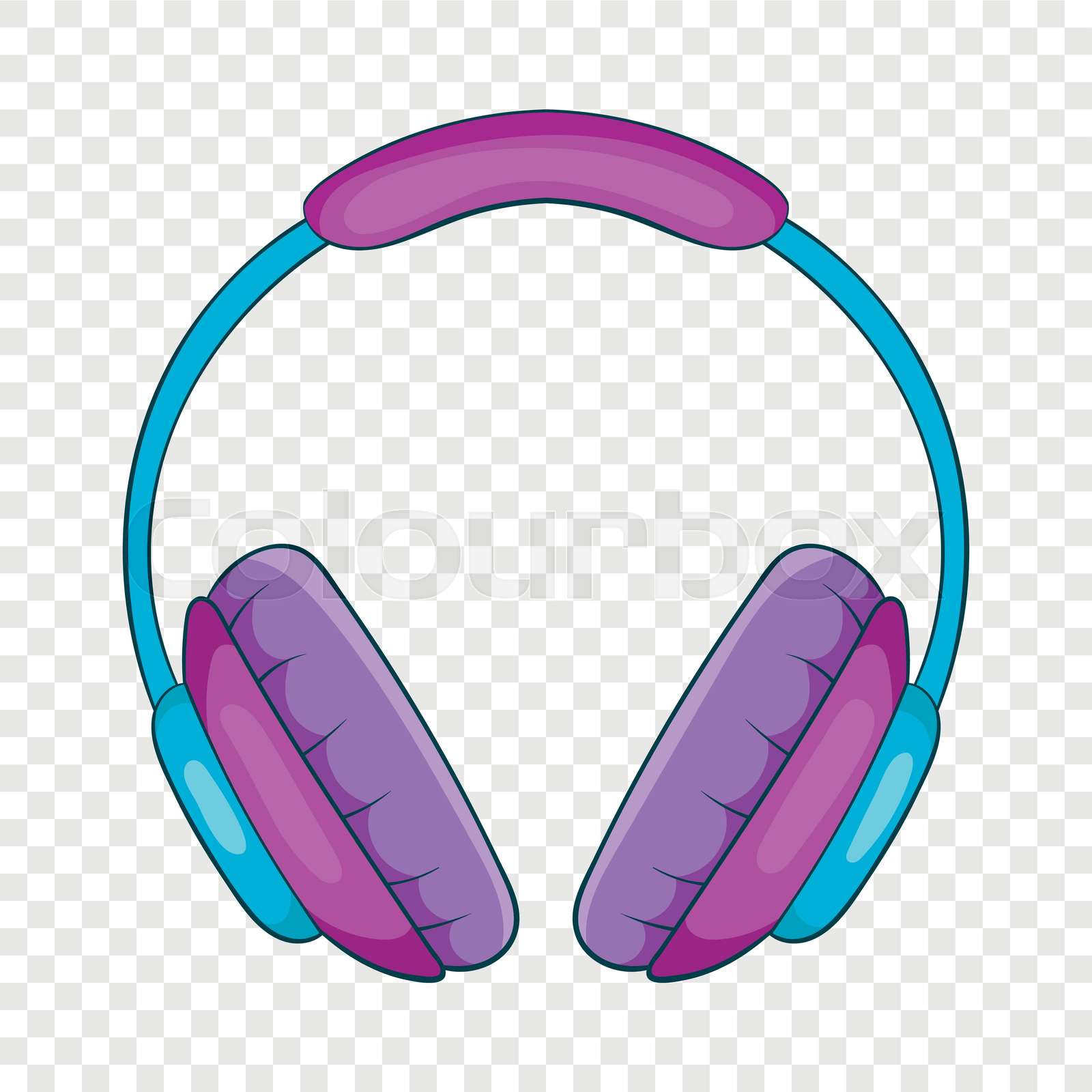 Headphone icon, cartoon style Stock vector Colourbox